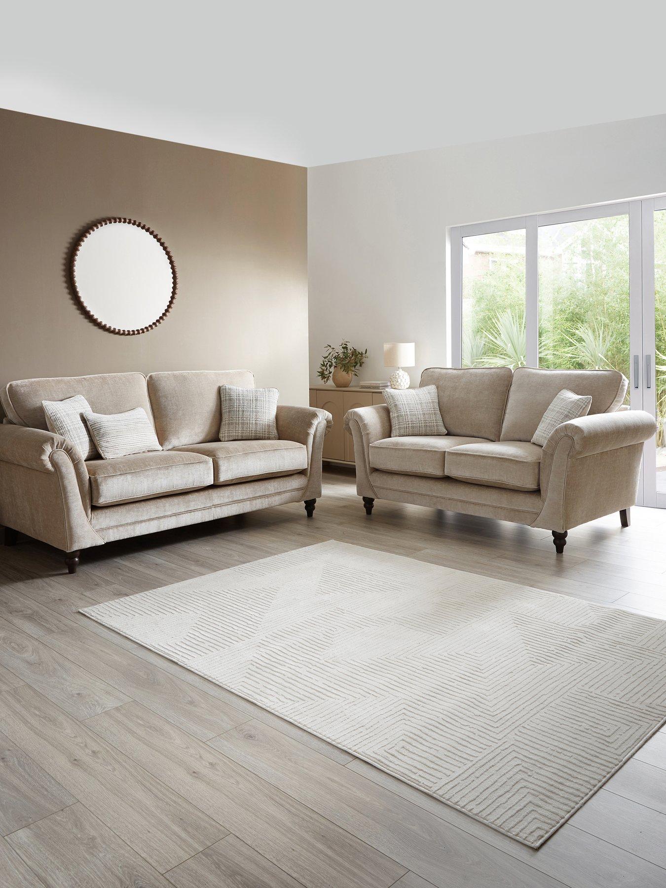 Image 1 of 6 of The Very Collection Highgate 3 + 2 Seater Fabric Sofa Set (Buy &amp; SAVE!)&nbsp;- Made to Order in the UK