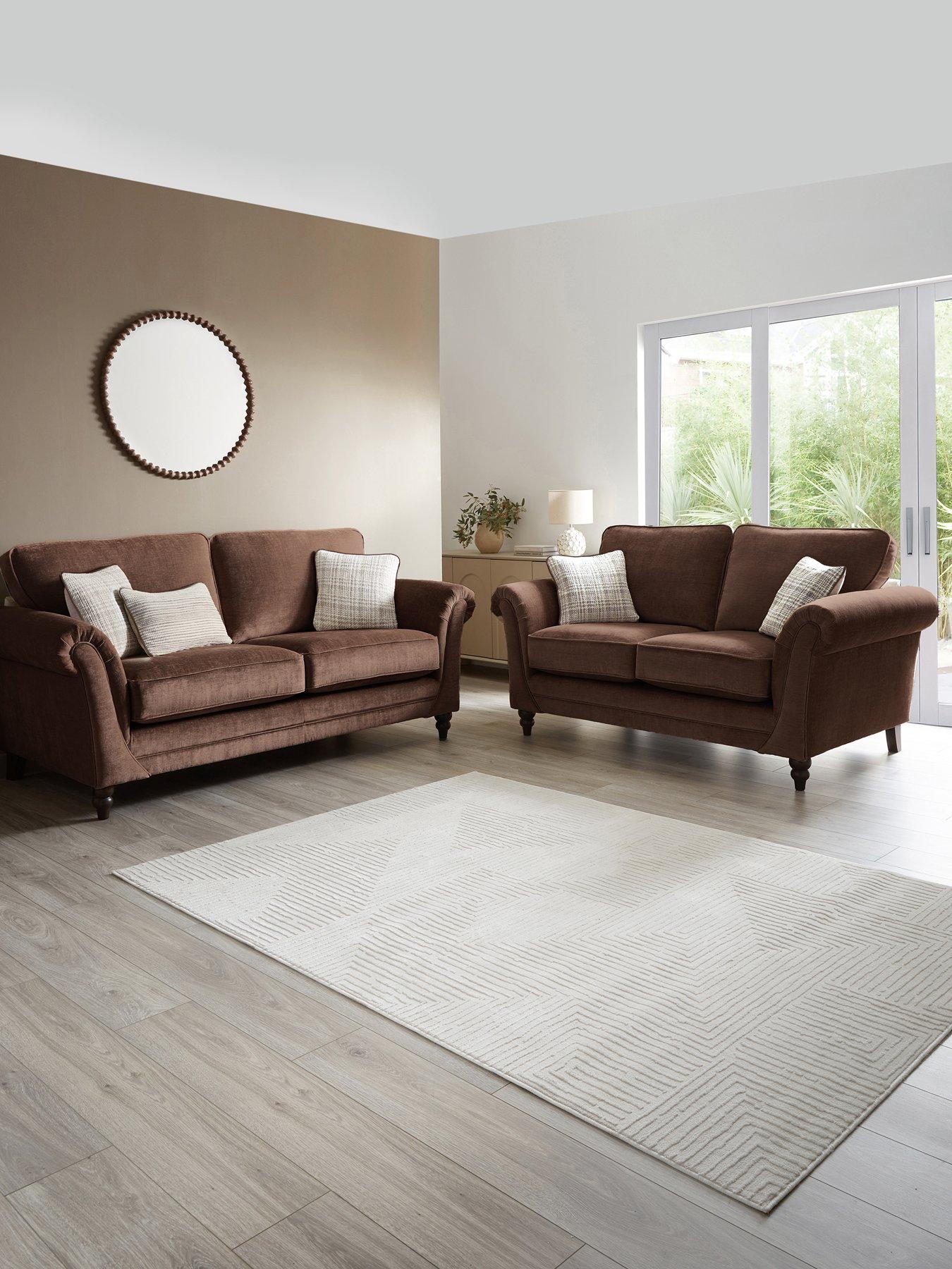 The Very Collection Highgate 3 + 2 Seater Fabric Sofa Set (Buy  &  SAVE!)