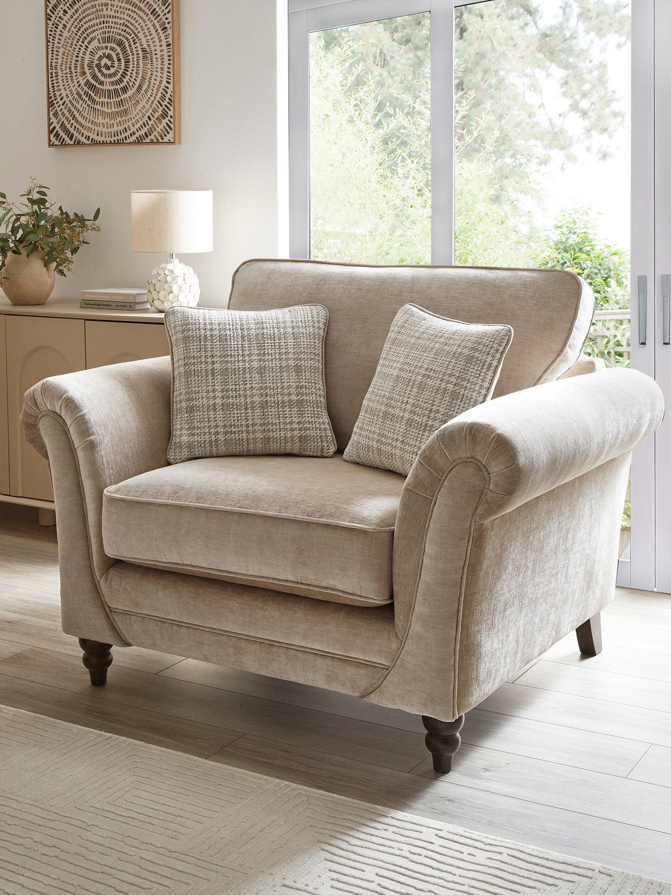 Image 1 of 6 of The Very Collection Highgate Fabric Snuggle Chair&nbsp;- Made to Order in the UK