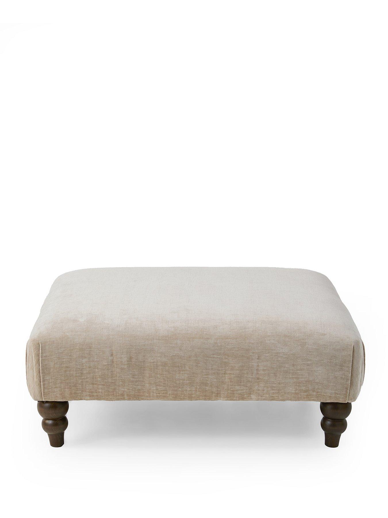Image 2 of 6 of The Very Collection Highgate Fabric Footstool&nbsp;- Made to Order in the UK