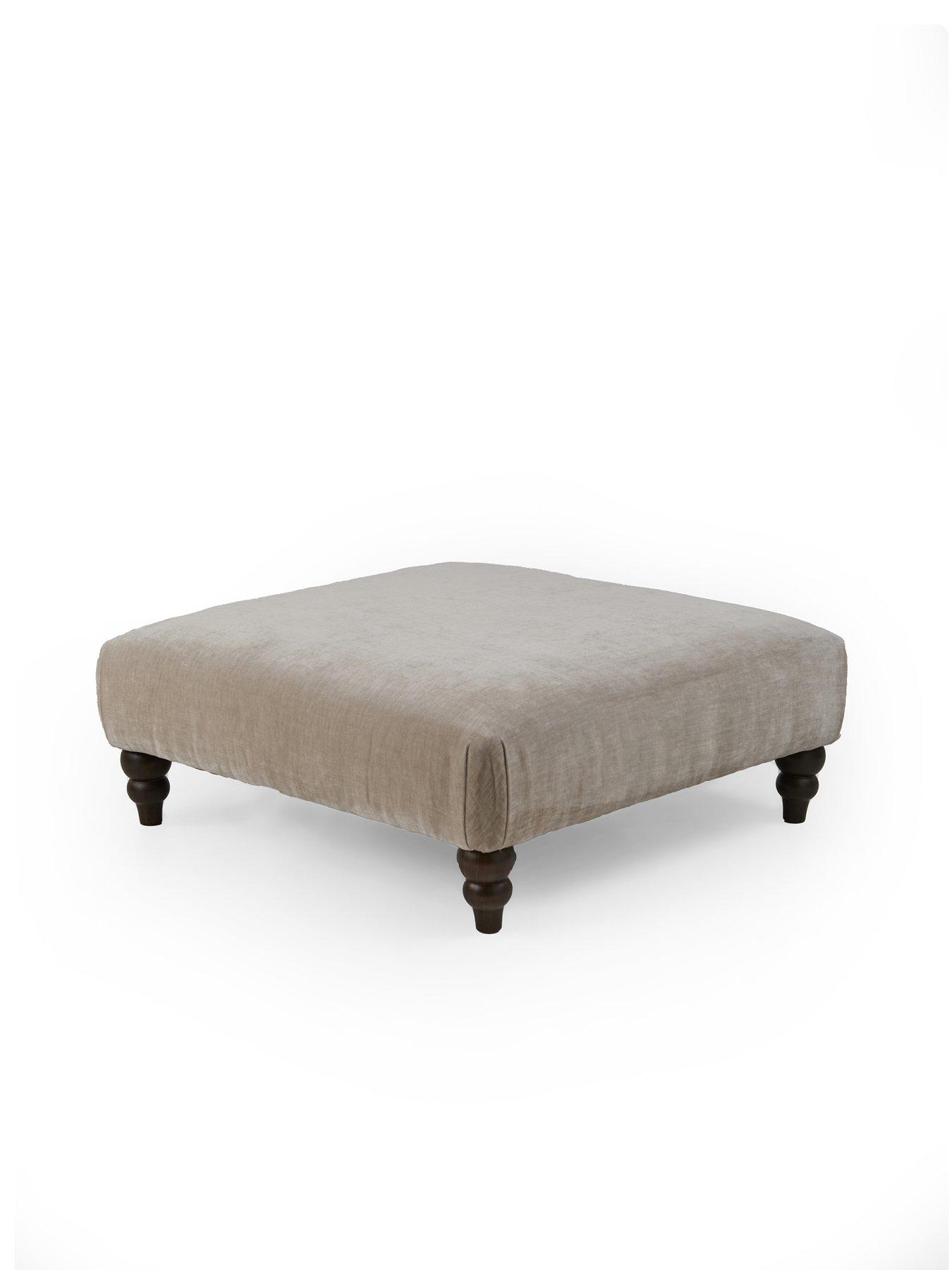 Image 3 of 6 of The Very Collection Highgate Fabric Footstool&nbsp;- Made to Order in the UK