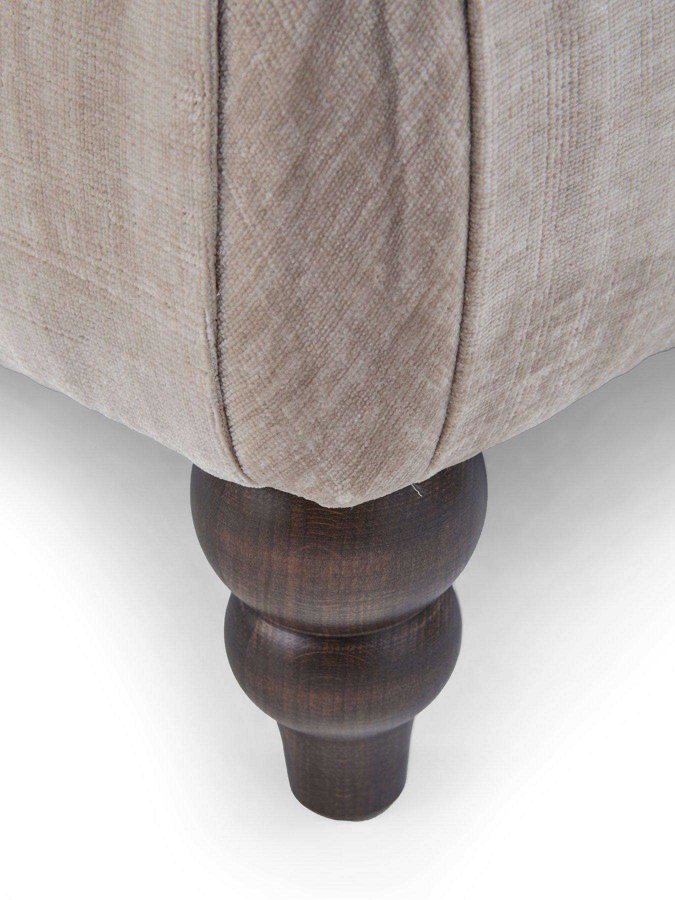 Image 4 of 6 of The Very Collection Highgate Fabric Footstool&nbsp;- Made to Order in the UK