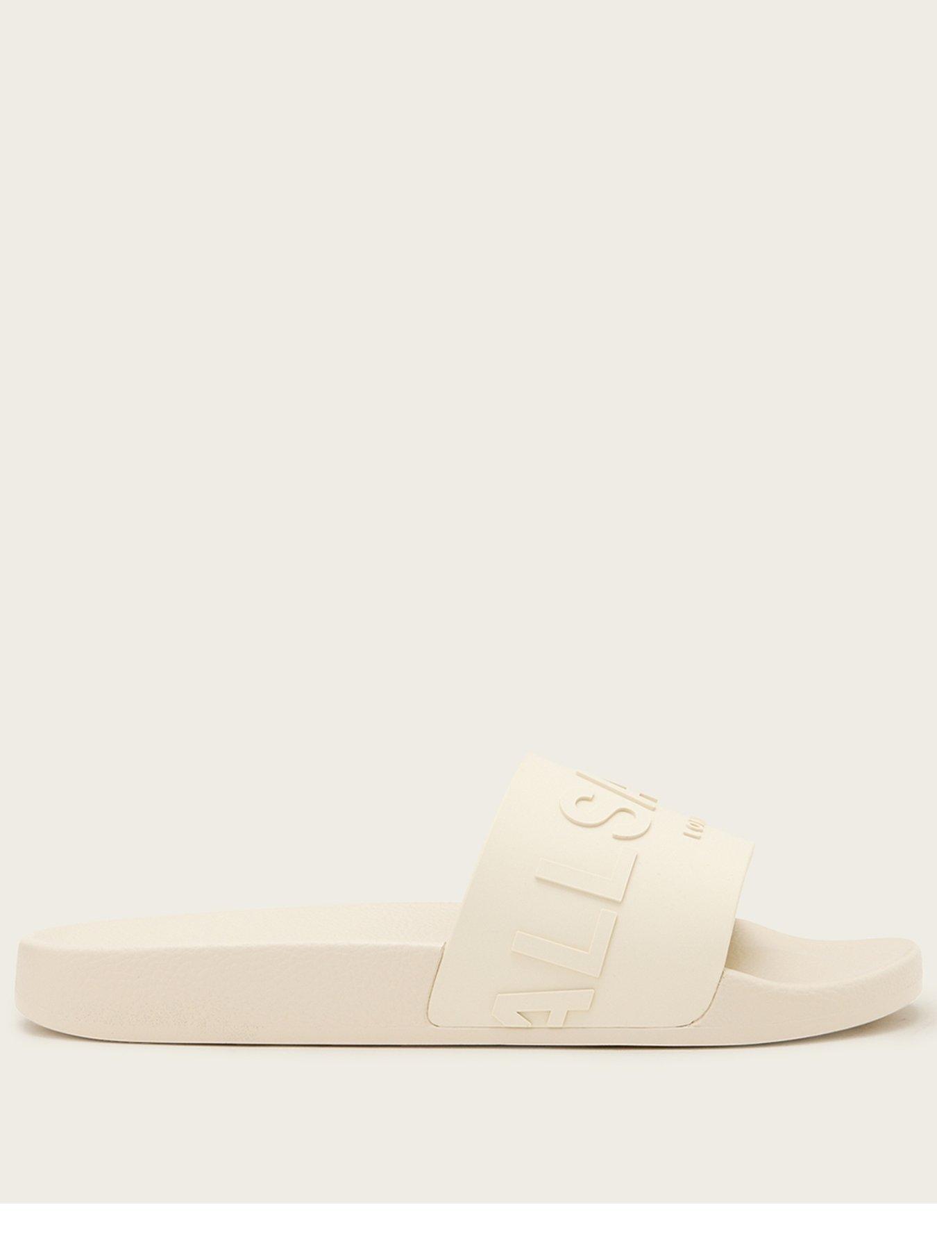 AllSaints Biggy Slider, White, Size 3, Women
