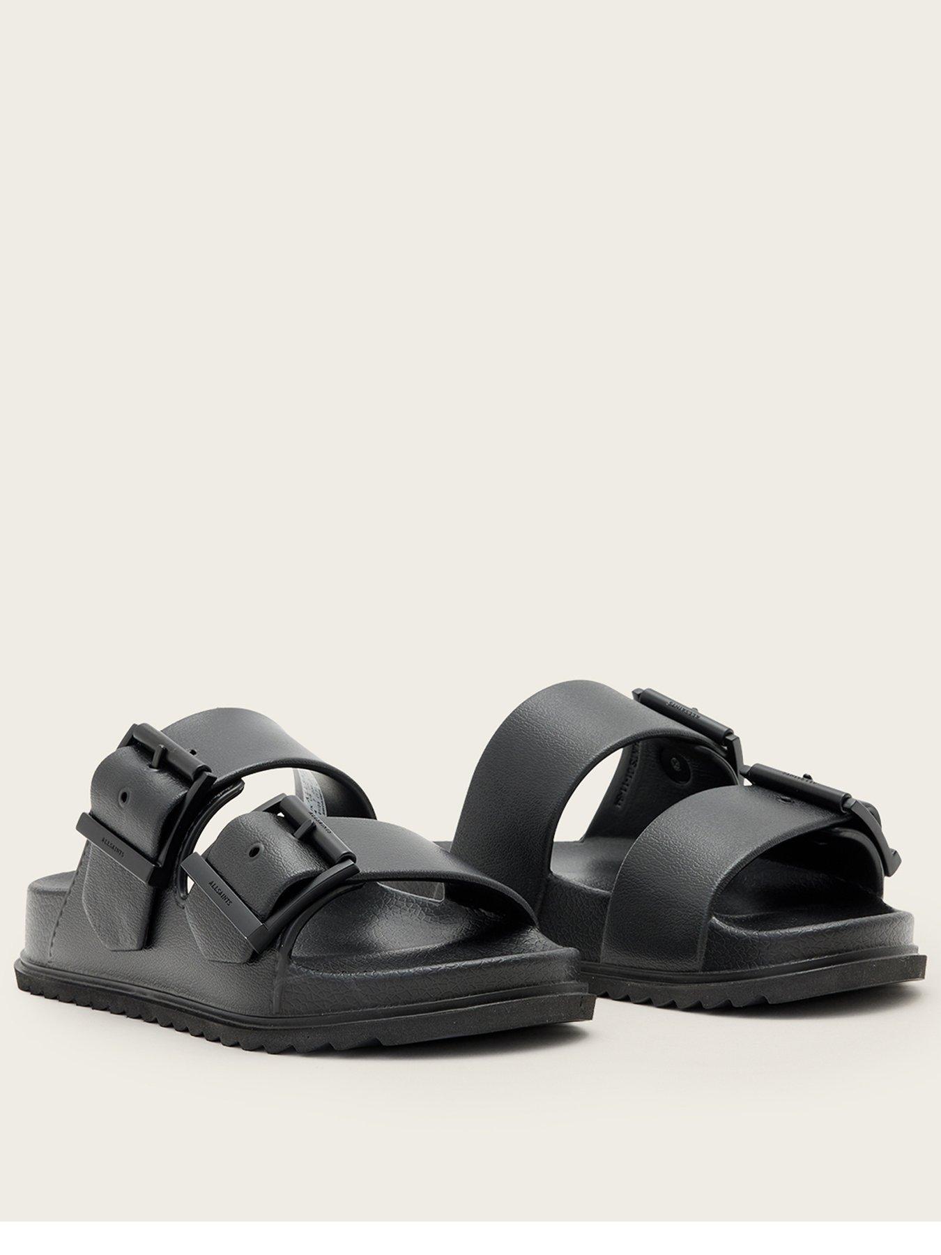 AllSaints Sian Eva Sandal, Black, Size 8, Women