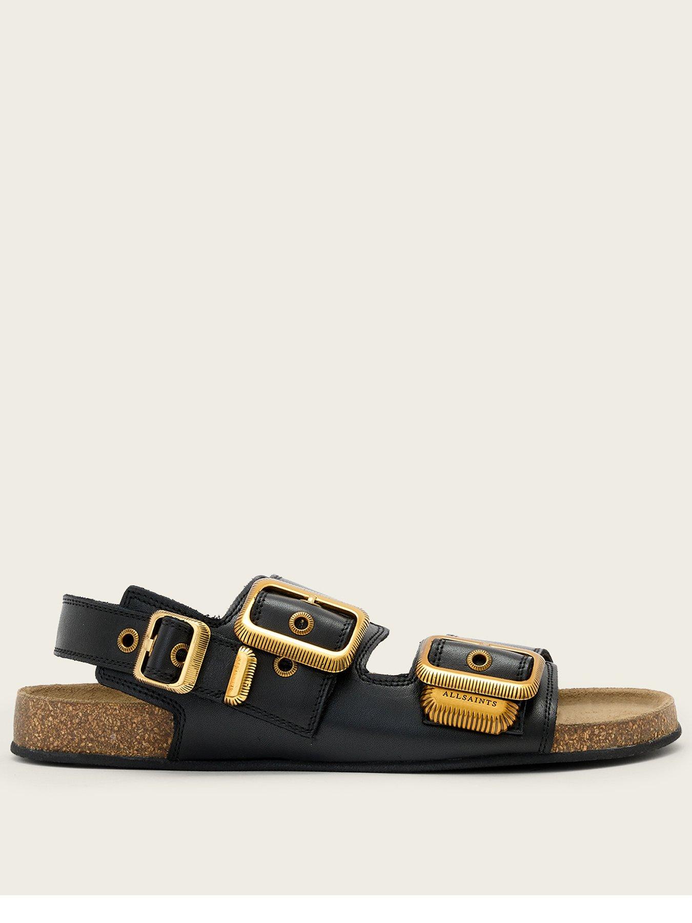 Image 1 of 5 of AllSaints Staffa Sandal - Black