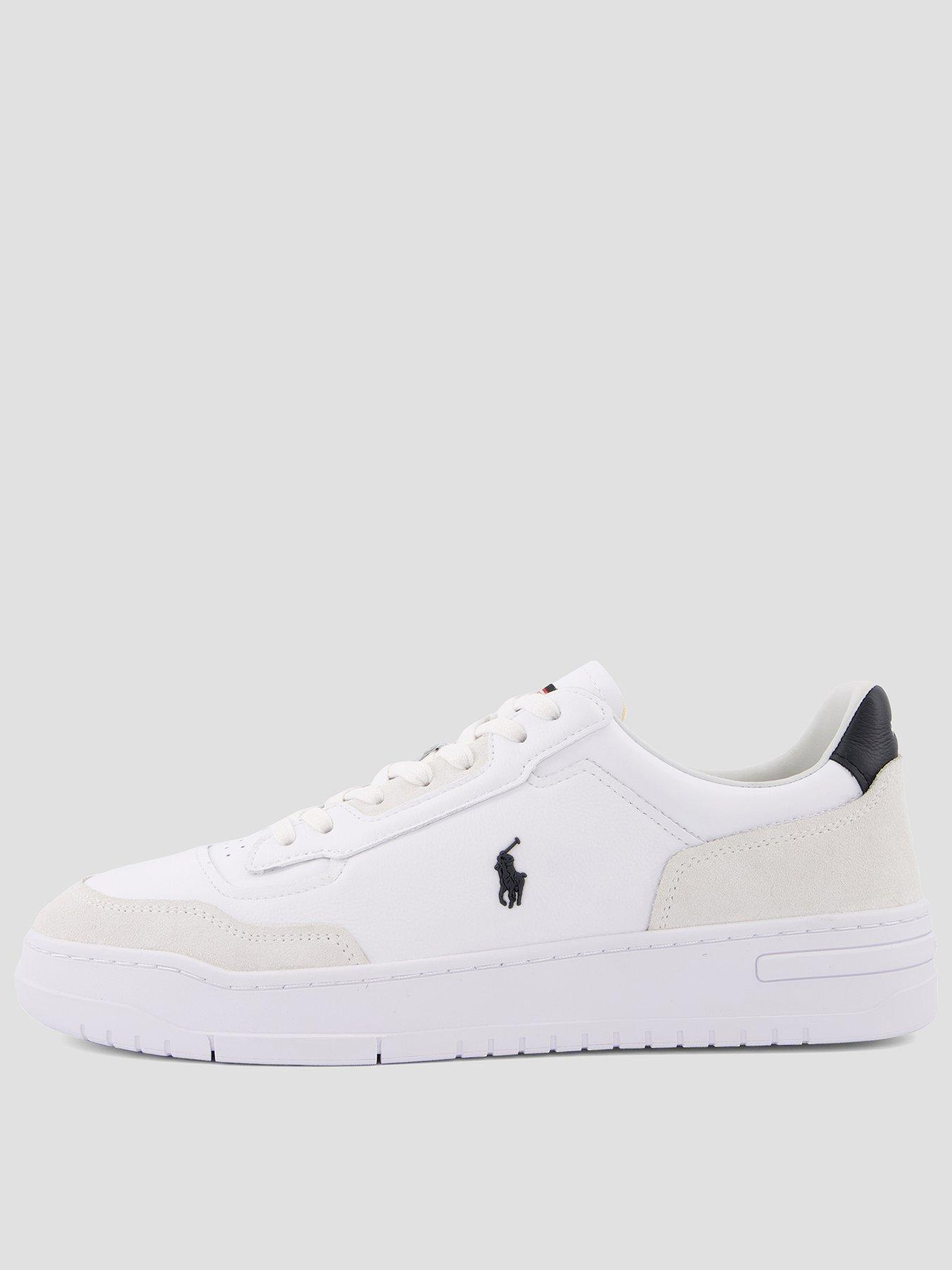 Polo Ralph Lauren Kenmare Leather/Suede Sneakers - White