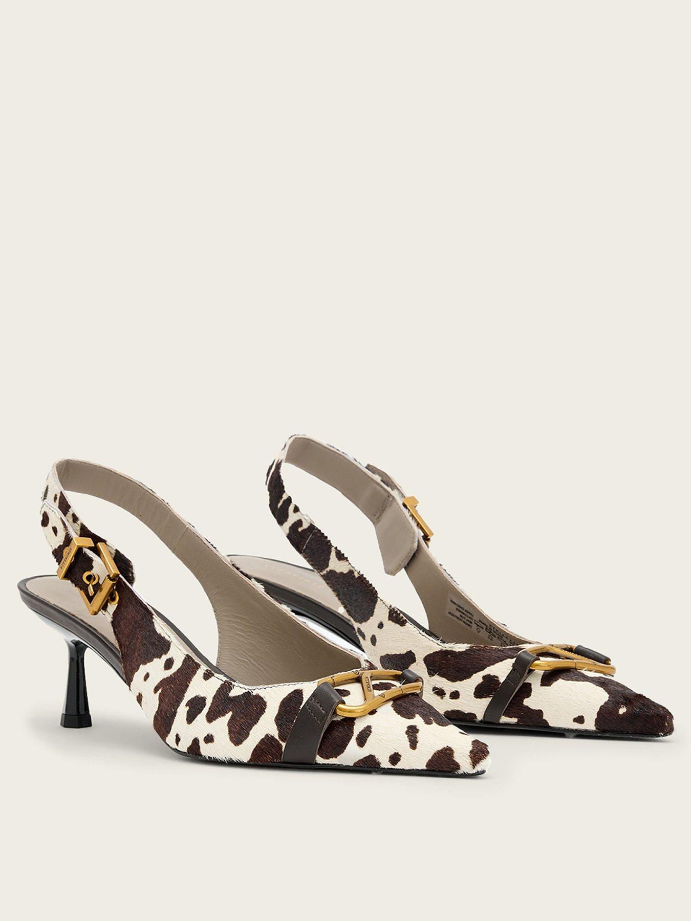 Image 2 of 5 of AllSaints Hera Slingback Shoe - Brown