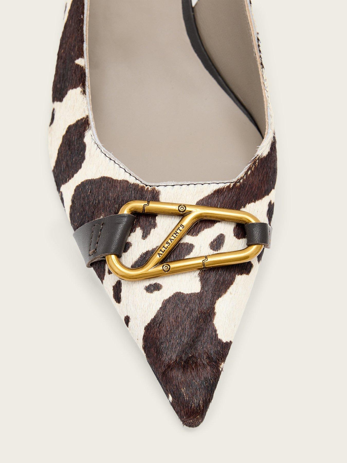 Image 4 of 5 of AllSaints Hera Slingback Shoe - Brown