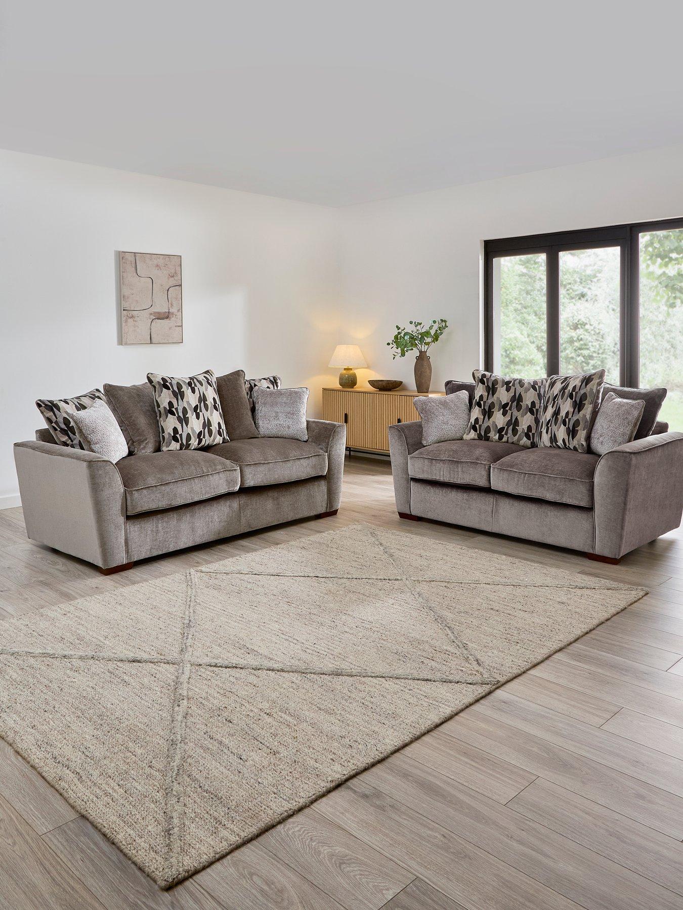 The Very Collection Clover 3 + 2 Seater Scatterback Sofa - Made to Order in the UK