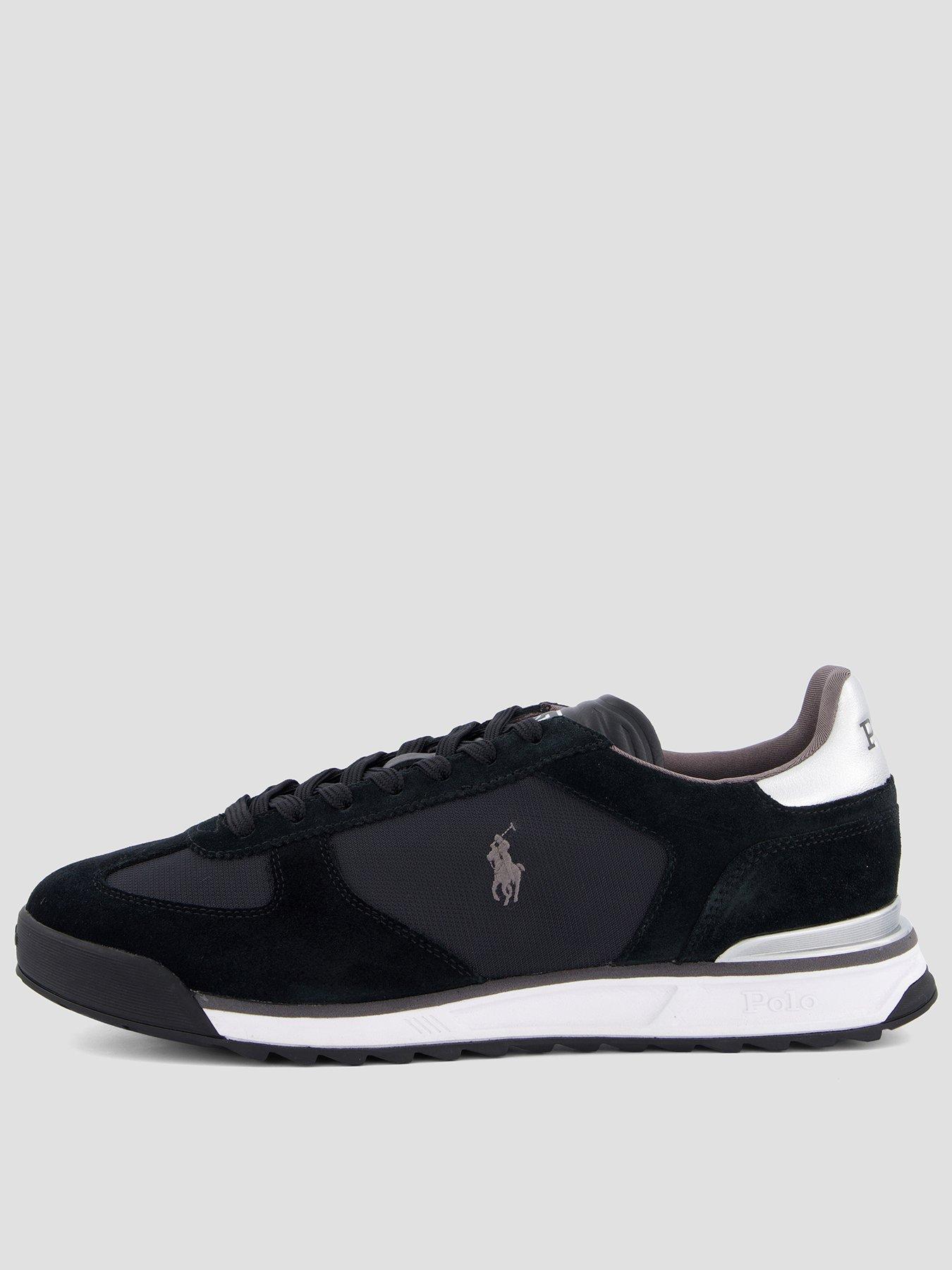 Polo Ralph Lauren Varick Suede/Leather/Nylon Trainers - Black