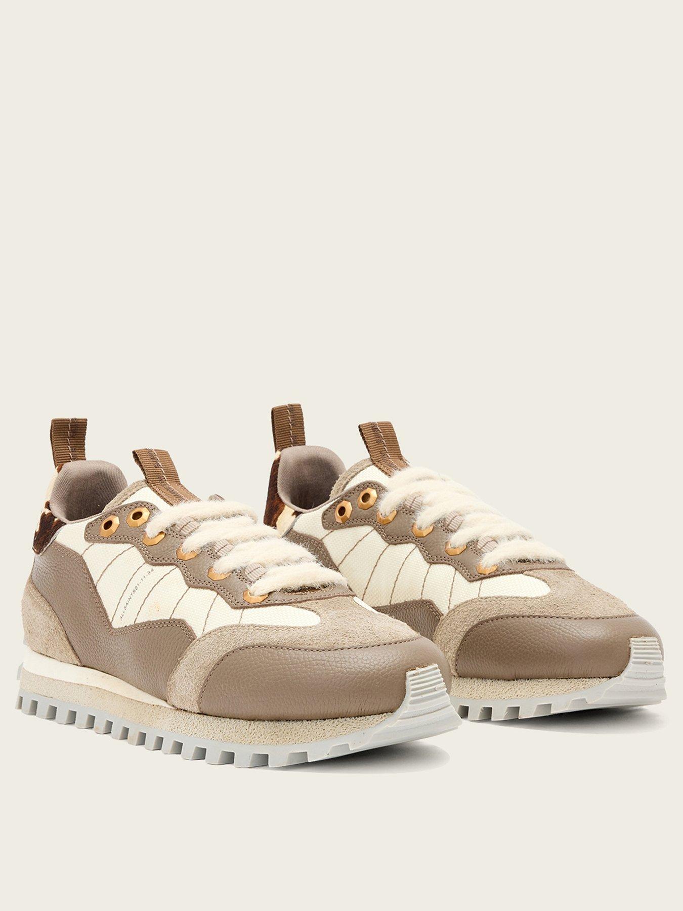 Image 2 of 5 of AllSaints Nevis Suede Trainers - Brown