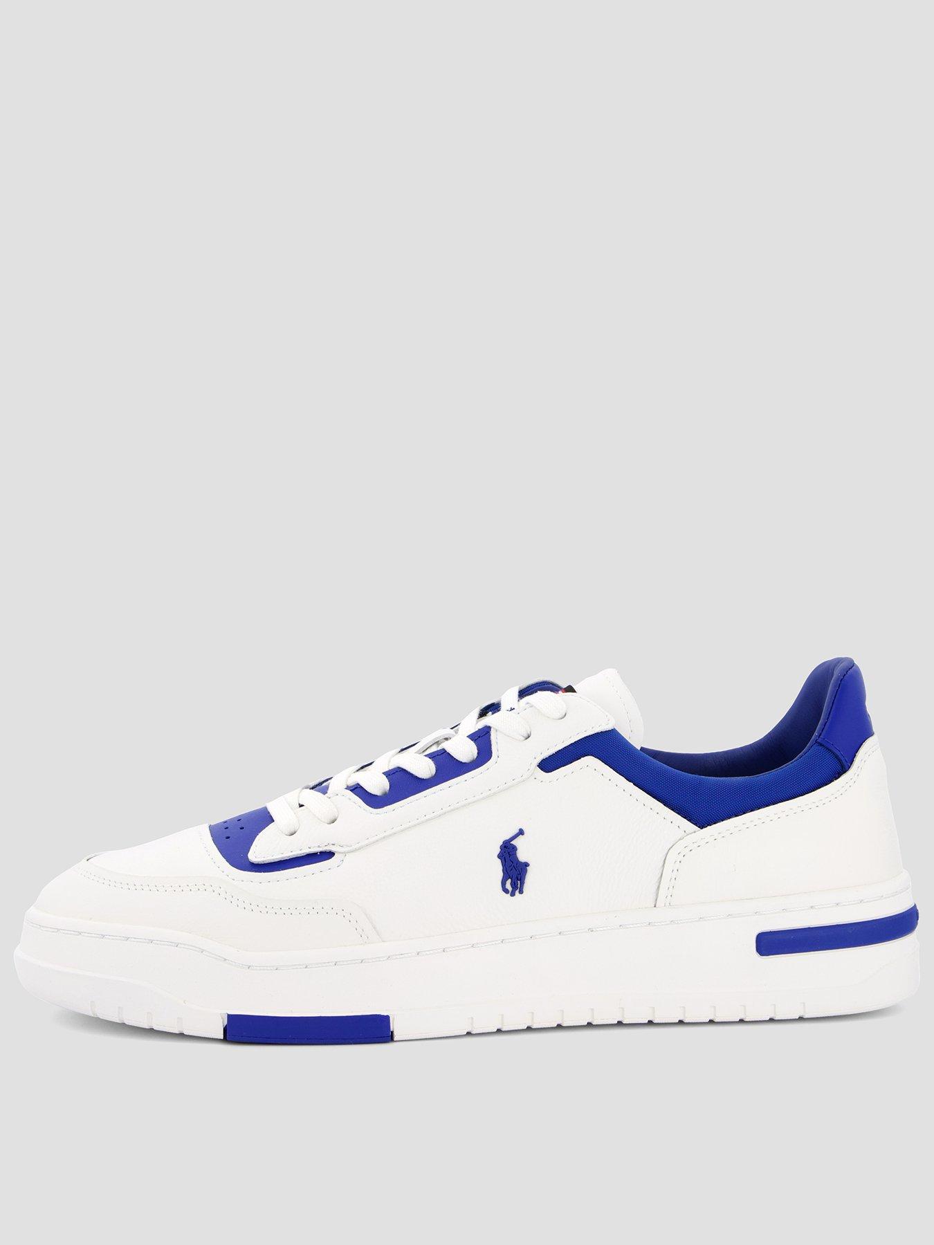 Polo Ralph Lauren Kenmare Leather/Suede Sneakers - White