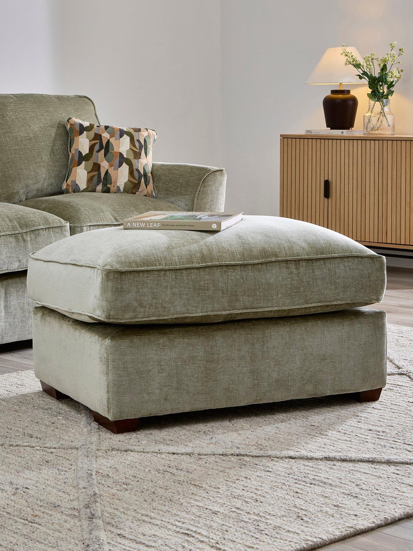 The Very Collection Clover Large Footstool - Made to Order in the UK