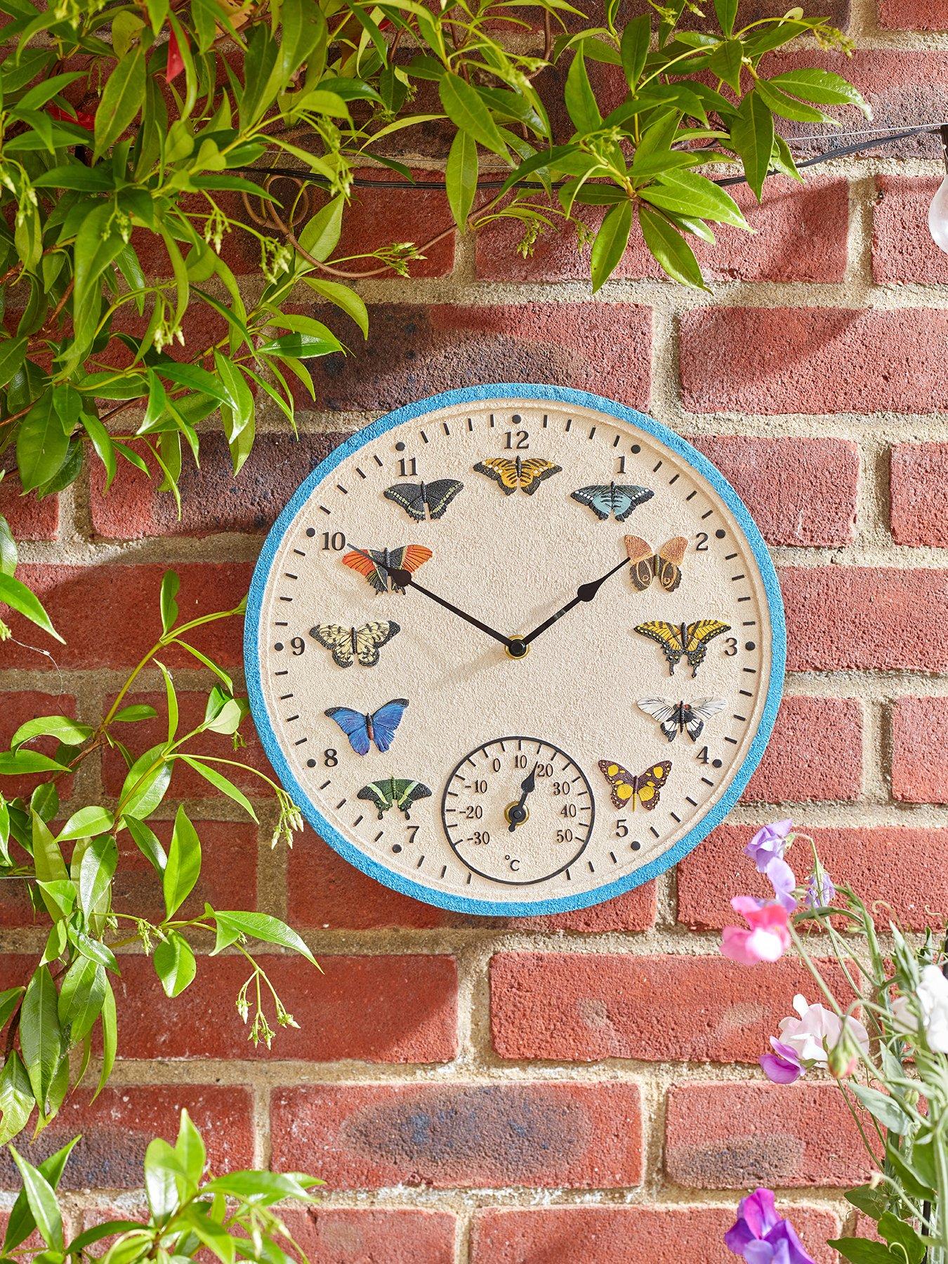 Image 1 of 2 of Smart Garden Butterflies Outdoor Clock