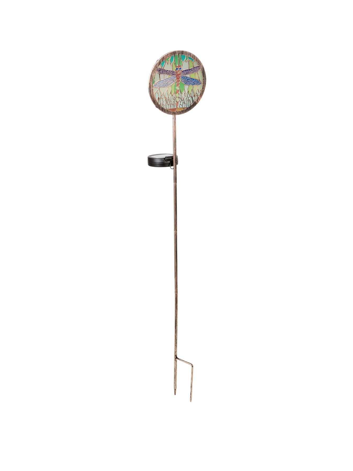 Image 2 of 4 of Smart Solar Tiffany Dragonfly Stake