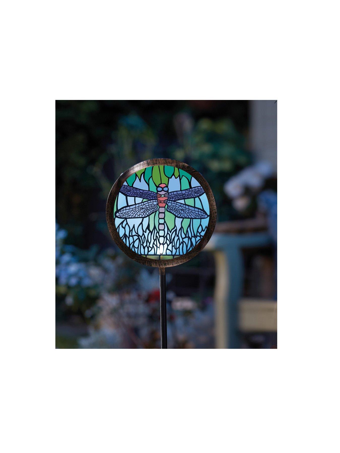 Image 3 of 4 of Smart Solar Tiffany Dragonfly Stake