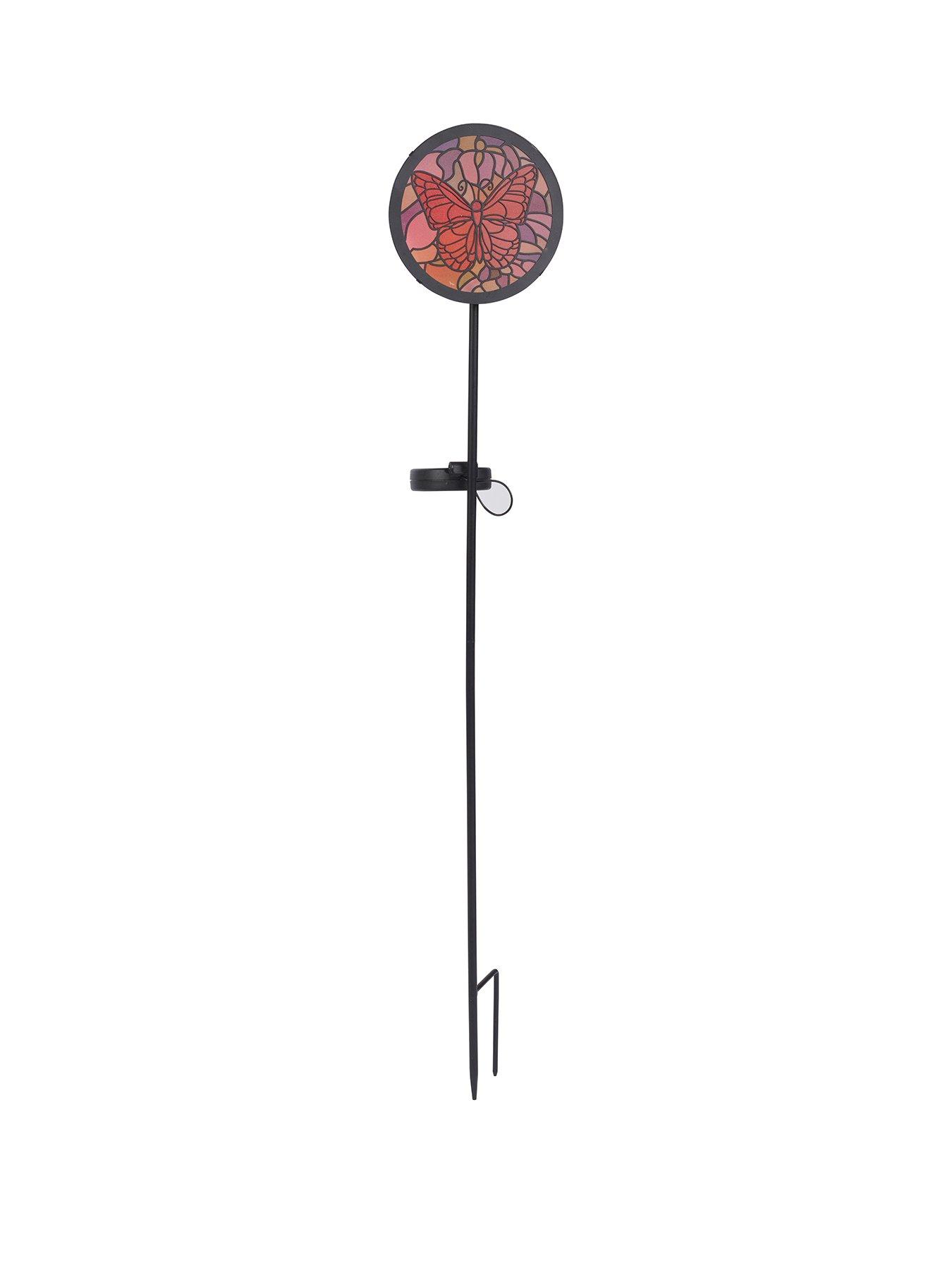 Image 2 of 3 of Smart Solar Tiffany Butterfly Stake