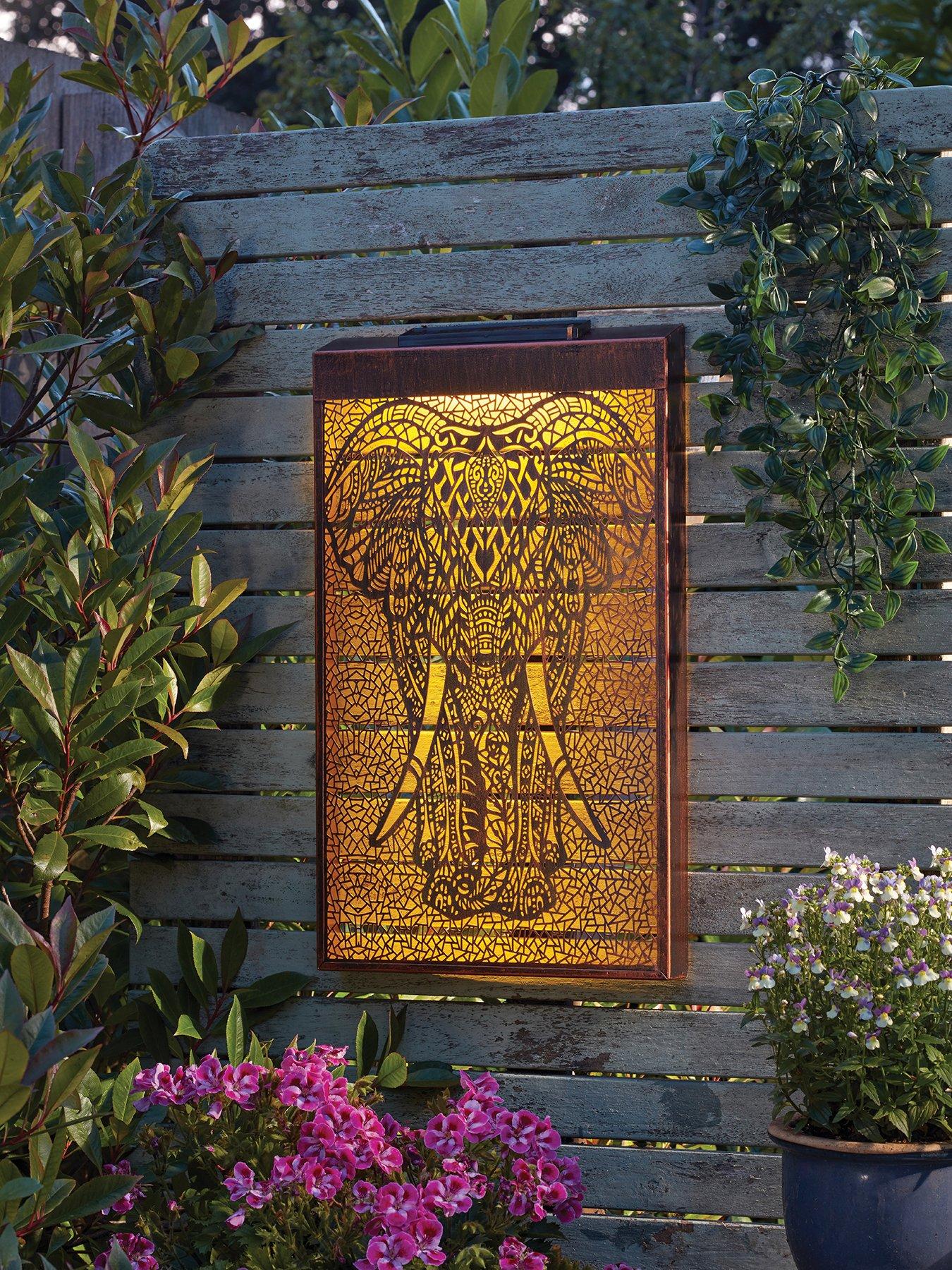 Image 1 of 3 of Smart Solar Elephant Decor Panel