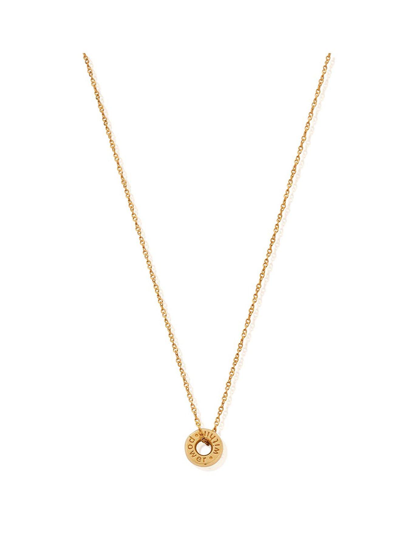 ChloBo Gold Tiny Twisted Rope Chain Power Within Necklace