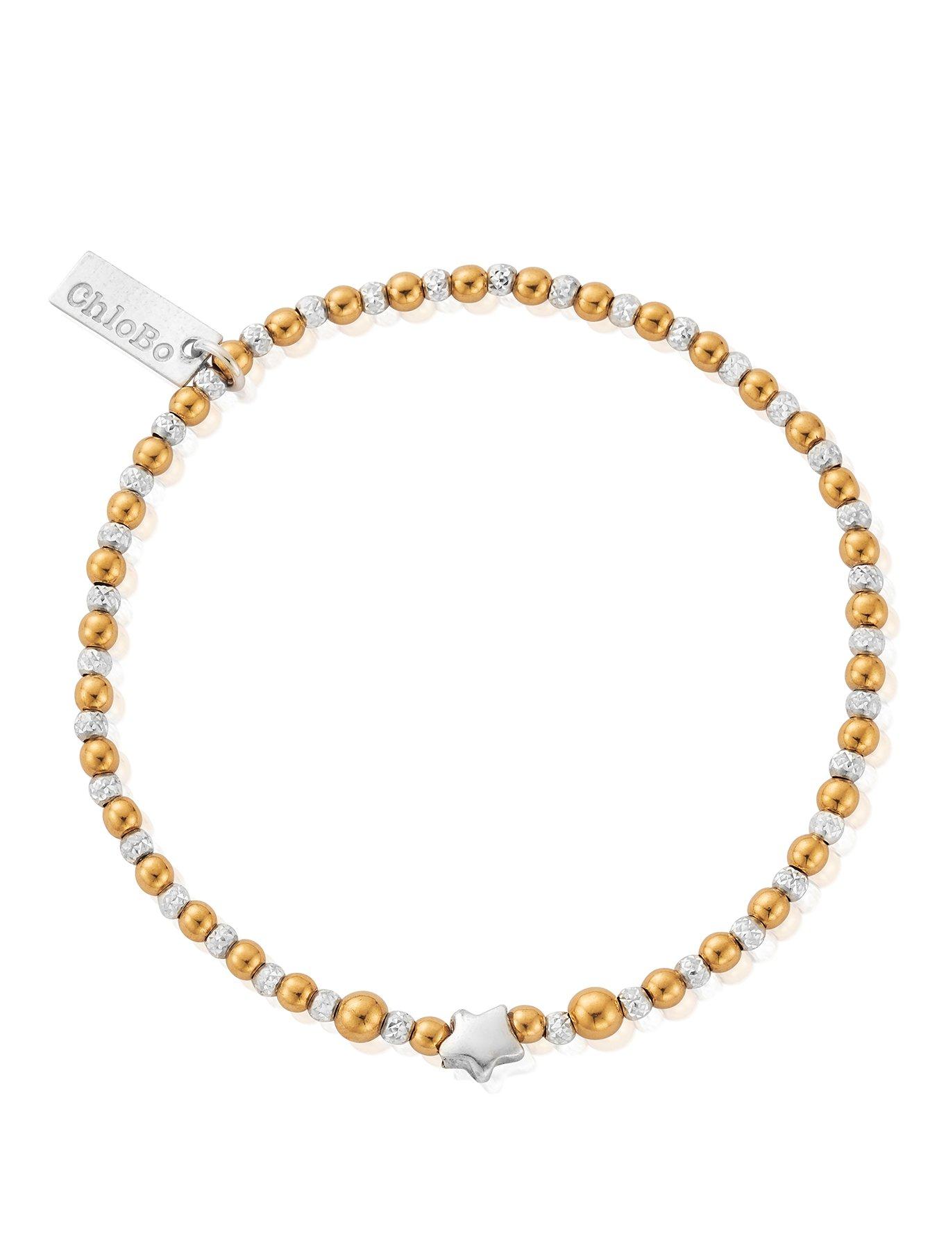 Image 1 of 1 of ChloBo Gold And Silver Inset Star Bracelet
