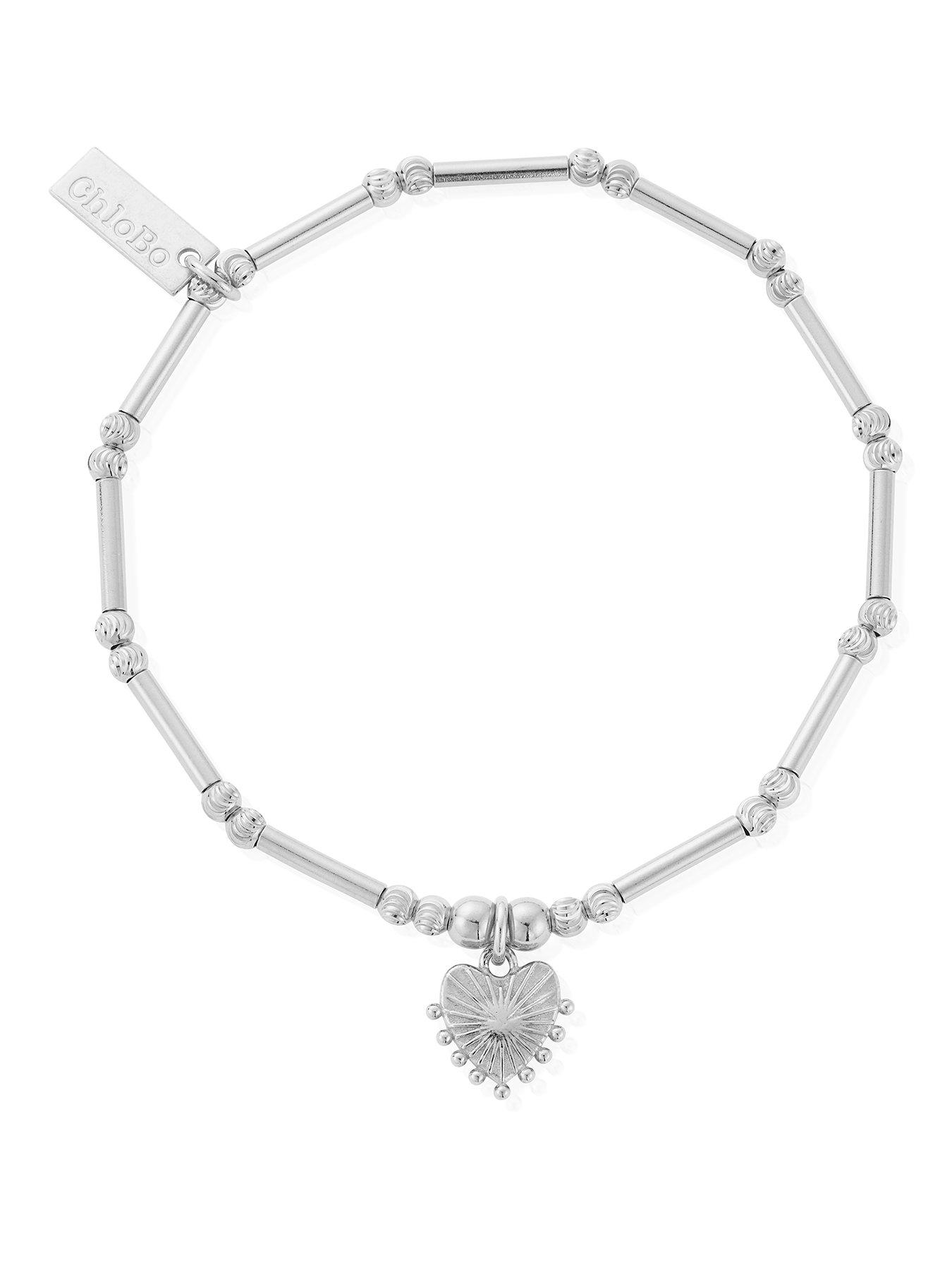 Image 1 of 1 of ChloBo Dainty Moon Cut Sparkle Glowing Beauty Bracelet