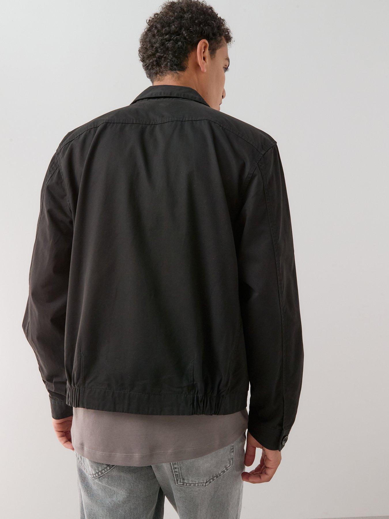Image 2 of 7 of The Very Collection Pocket Front Boxy Overshirt - Black