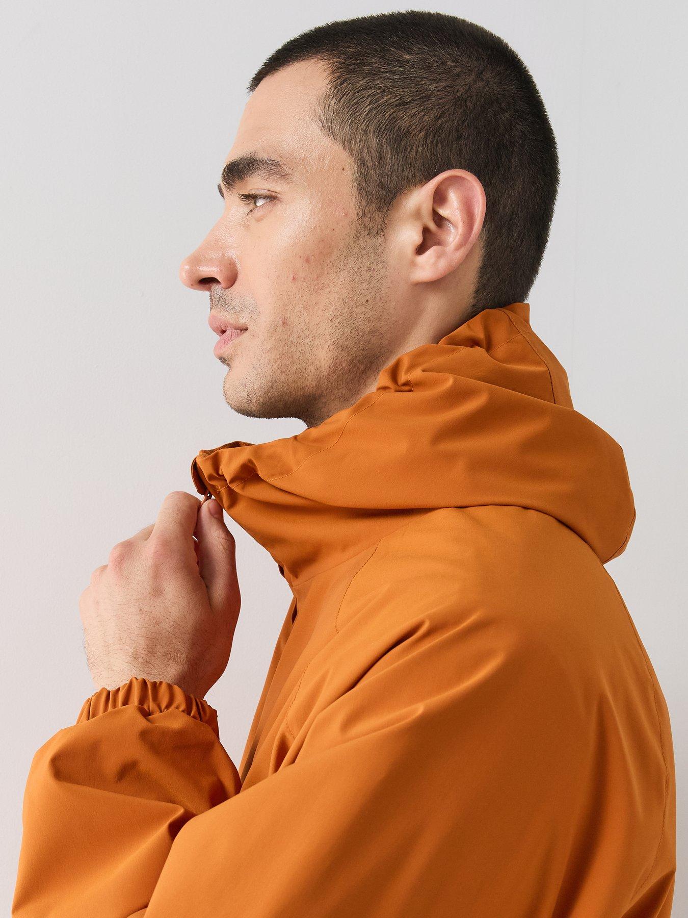 Image 4 of 6 of The Very Collection Showerproof Hooded Pocket Front Jacket - Dark Orange