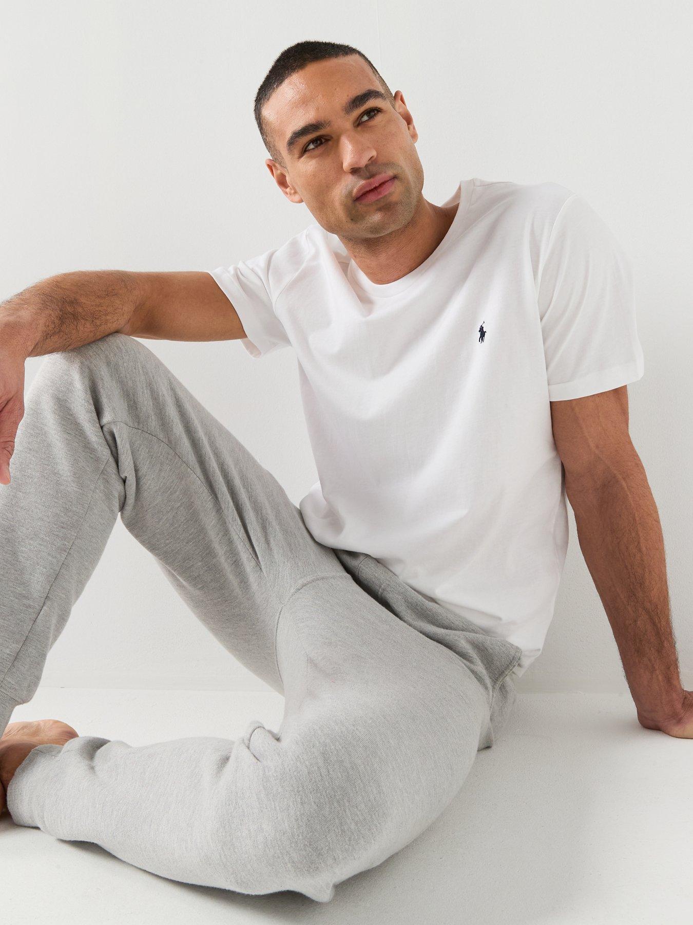 Image 4 of 6 of Polo Ralph Lauren Short Sleeve Crew Loungewear T-Shirt - White