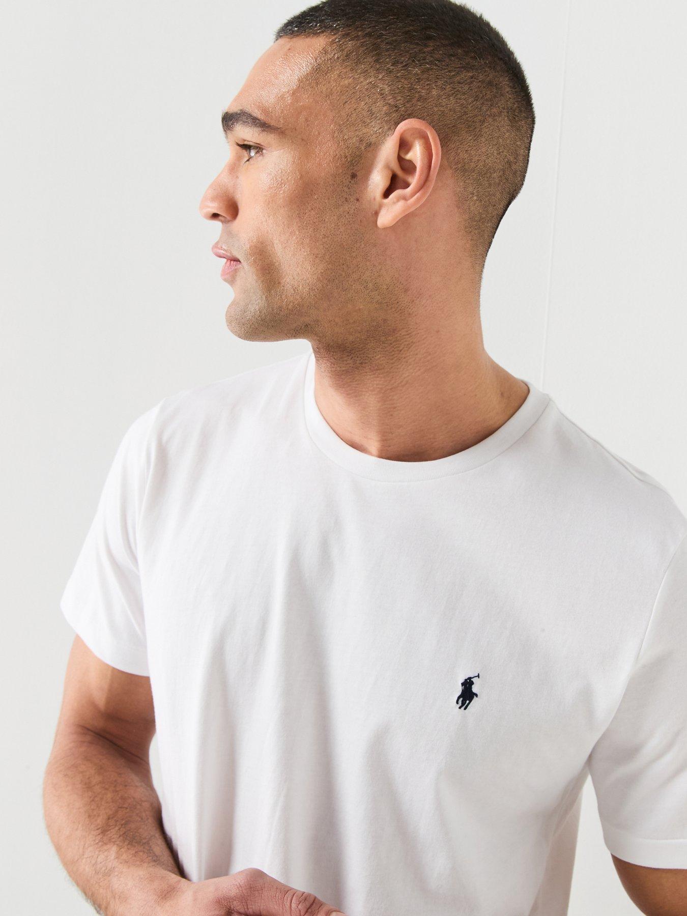 Image 5 of 6 of Polo Ralph Lauren Short Sleeve Crew Loungewear T-Shirt - White