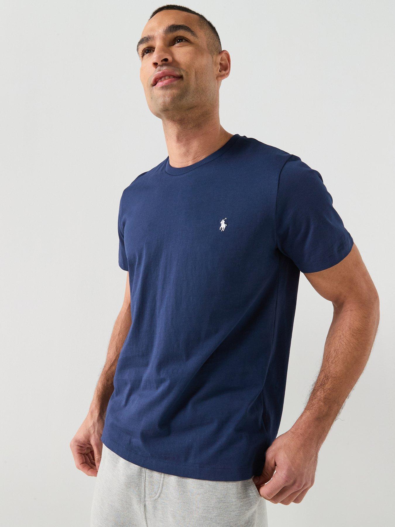 Image 1 of 5 of Polo Ralph Lauren Short Sleeve Crew Loungewear T-Shirt - Navy
