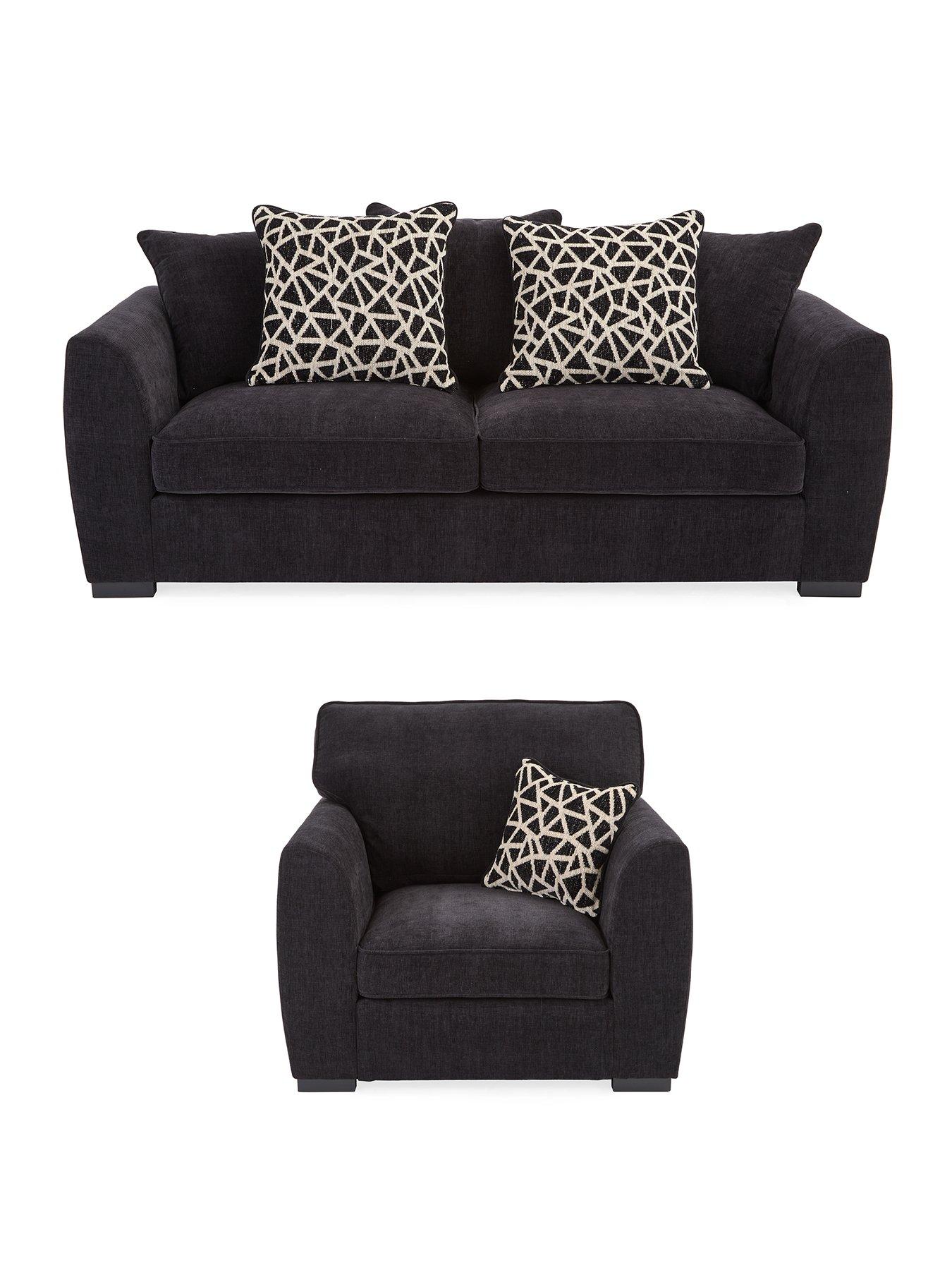Image 2 of 7 of The Very Collection Payton Fabric 3 Seater Sofa + Armchair Set (Buy &amp; SAVE!) - FSC&reg; Certified