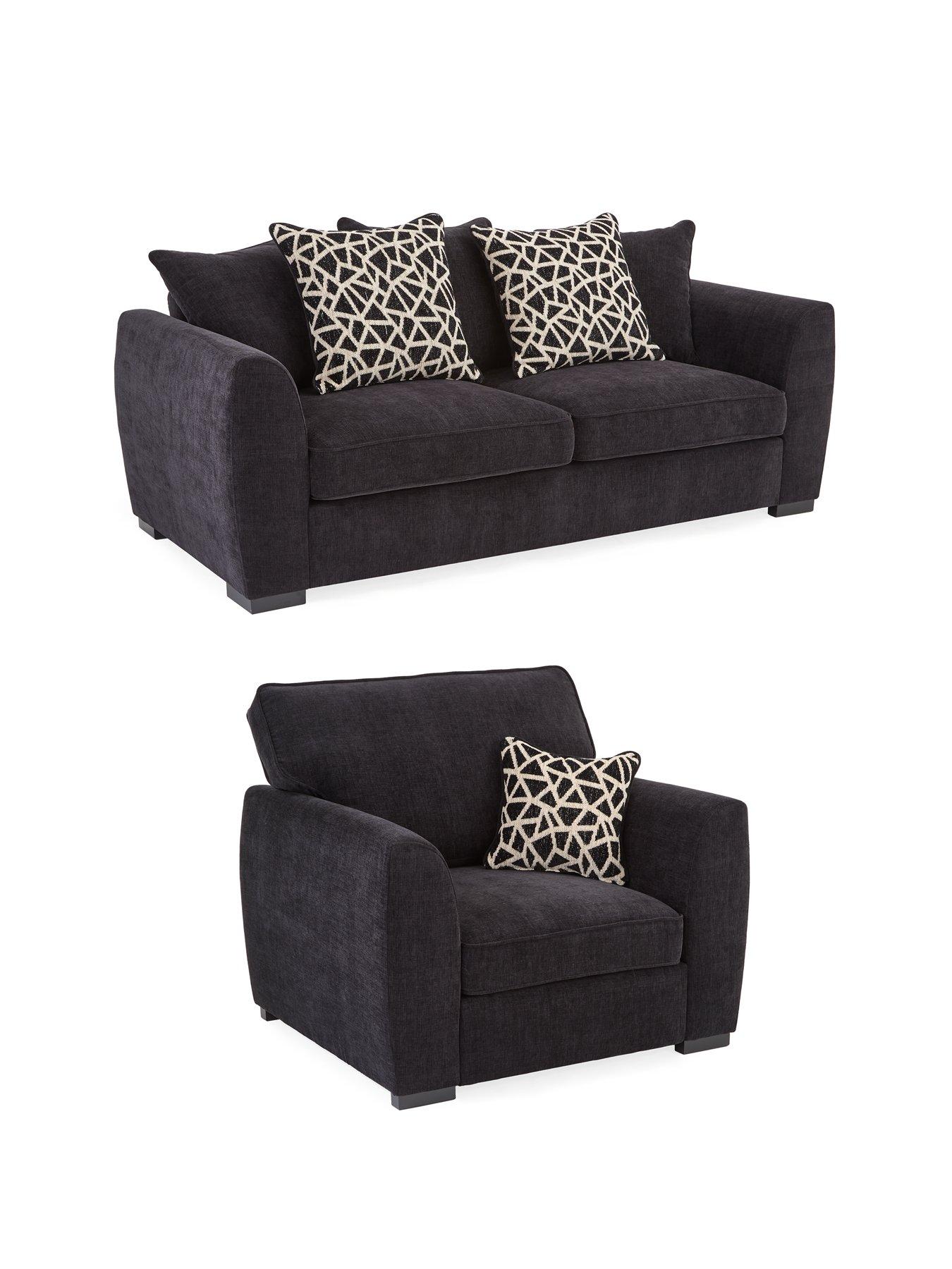 Image 3 of 7 of The Very Collection Payton Fabric 3 Seater Sofa + Armchair Set (Buy &amp; SAVE!) - FSC&reg; Certified