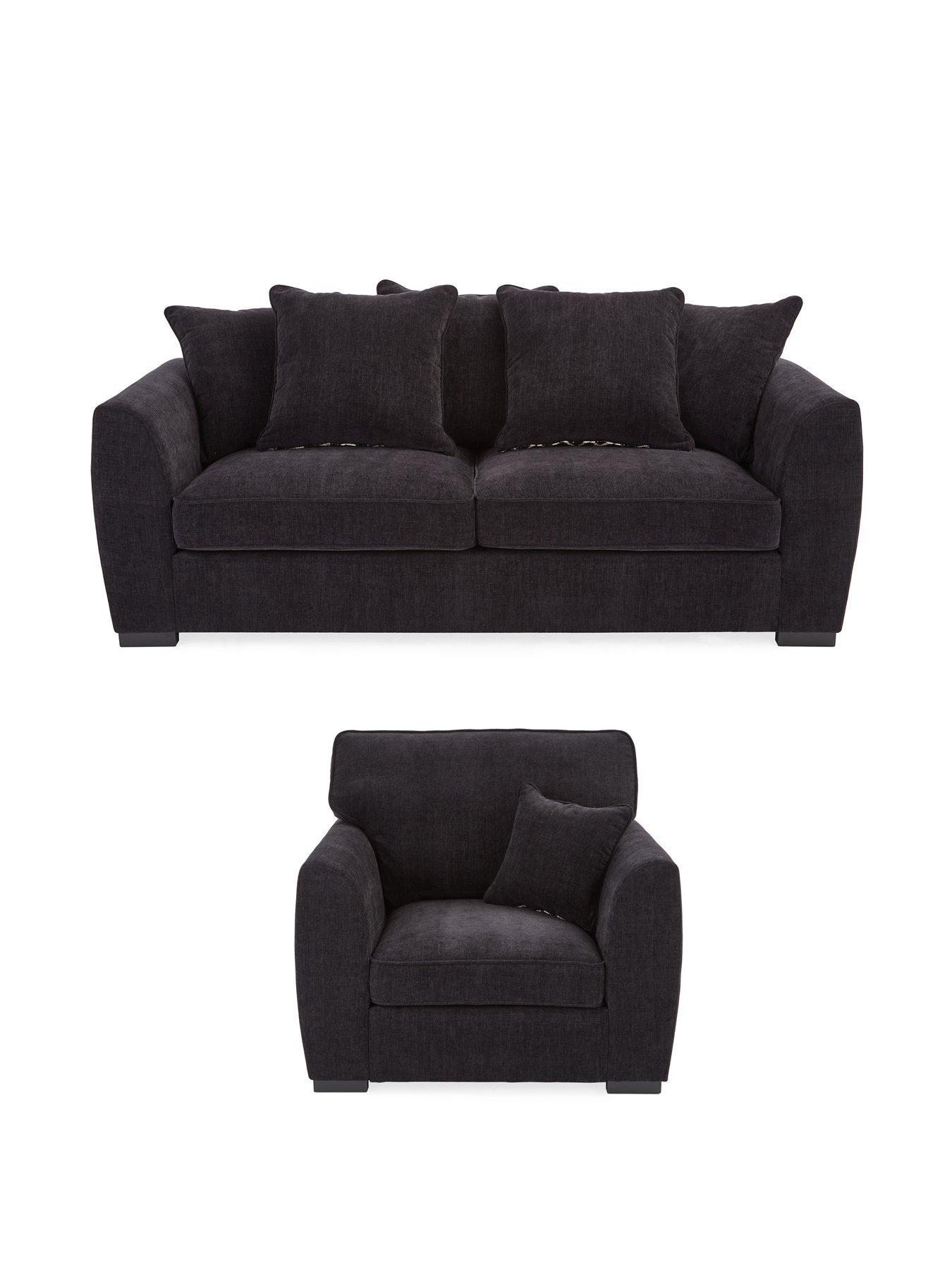 Image 4 of 7 of The Very Collection Payton Fabric 3 Seater Sofa + Armchair Set (Buy &amp; SAVE!) - FSC&reg; Certified