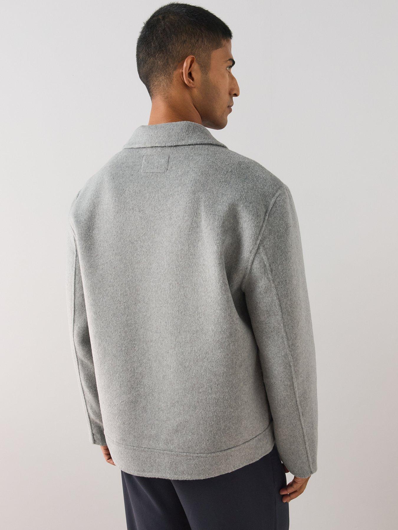 Image 2 of 6 of The Very Collection Mens Zip Through Collared Smart Jacket - Grey