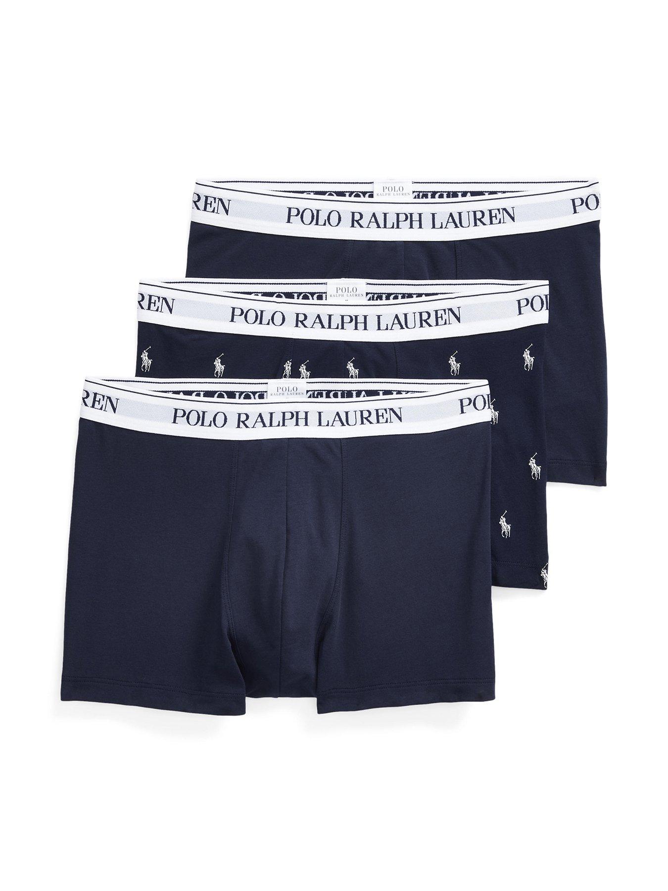 Polo Ralph Lauren Classic 3 Pack Trunks, Navy, Size Xl, Men