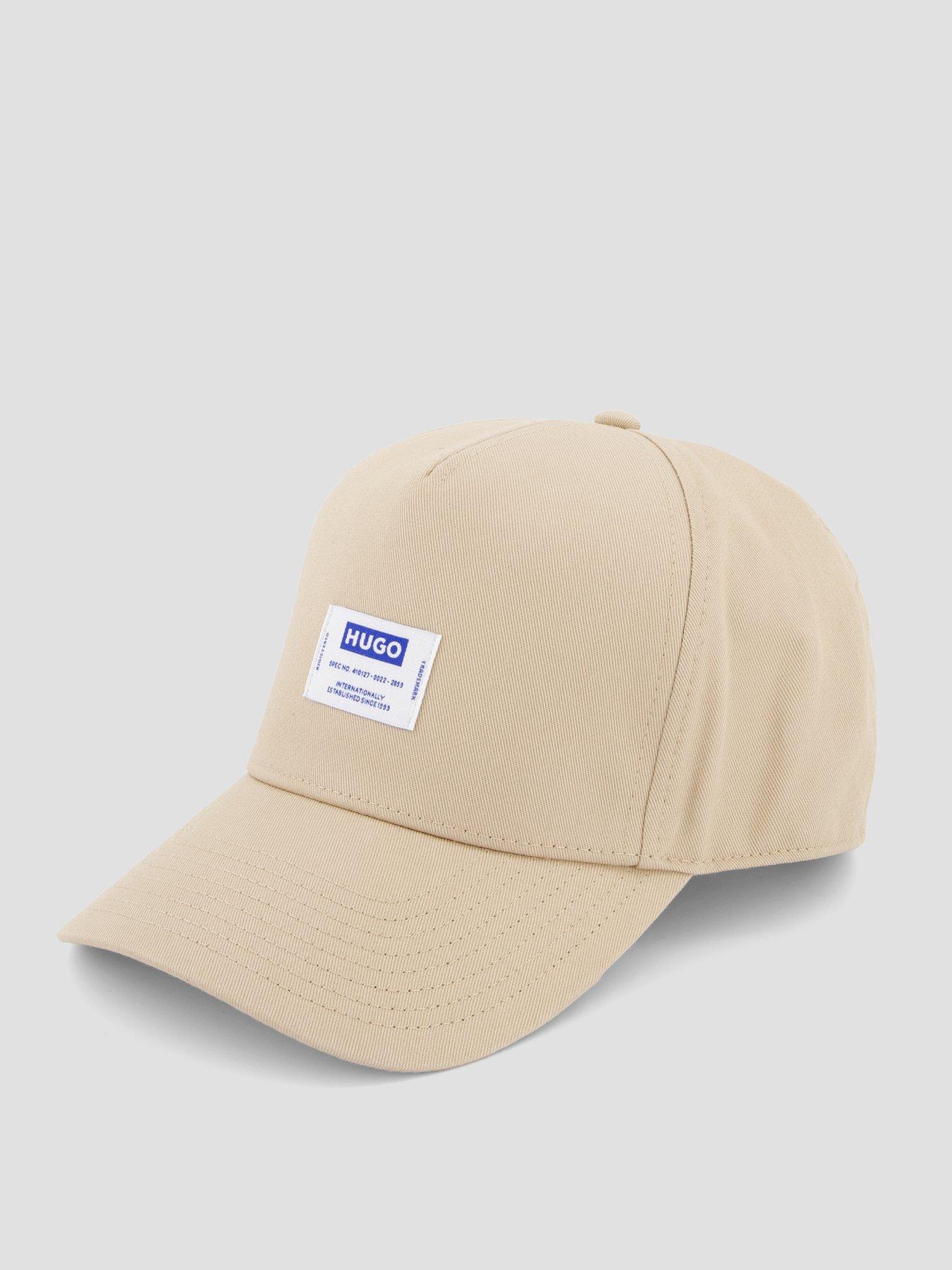 Image 2 of 4 of HUGO Blue Merk Badge Snacpback Cap - Beige