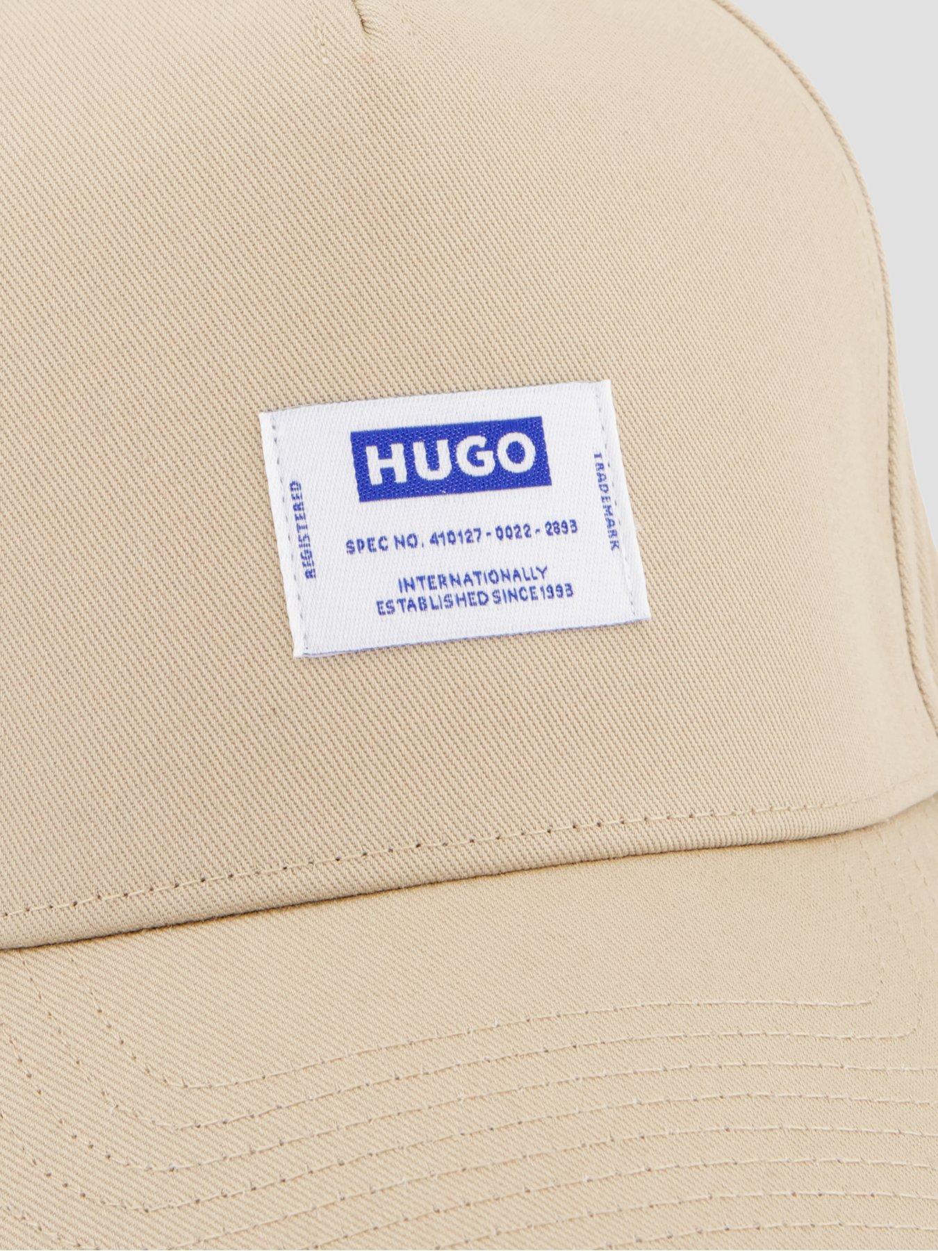 Image 3 of 4 of HUGO Blue Merk Badge Snacpback Cap - Beige