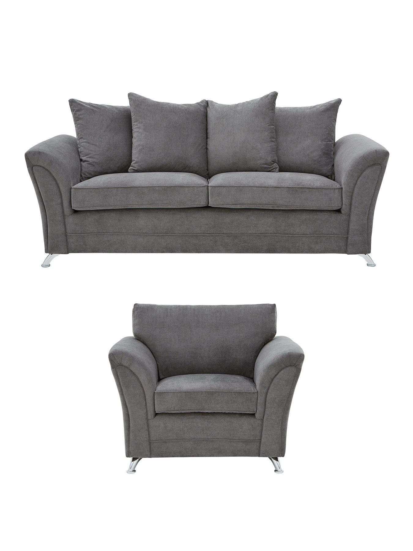 Image 1 of 5 of The Very Collection Dury 3 Seater + Chair