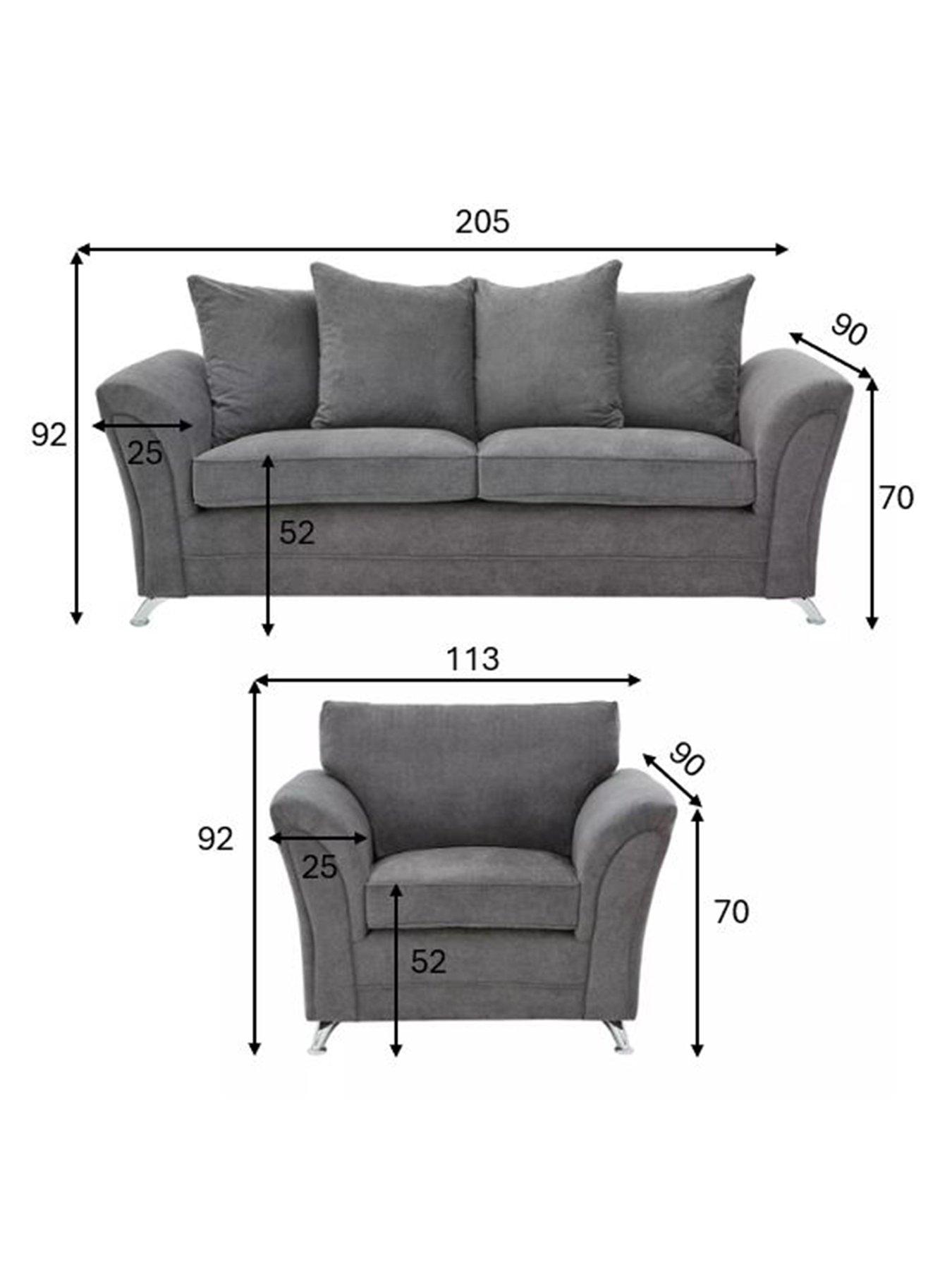 Image 5 of 5 of The Very Collection Dury 3 Seater + Chair