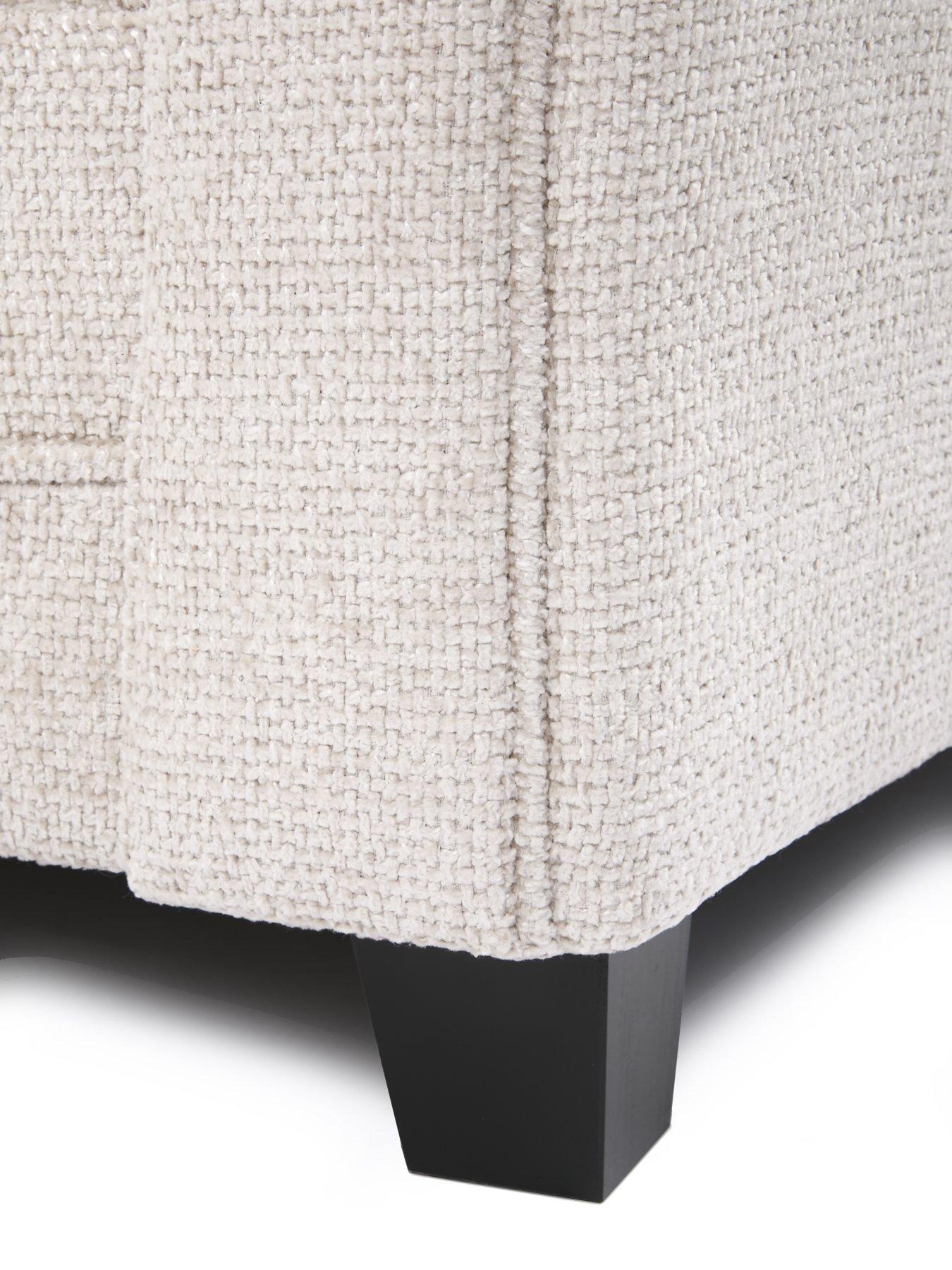 Image 4 of 7 of The Very Collection Dury Chunky Weave 3 Seater Scatterback Sofa + Armchair Set (Buy &amp; SAVE!) - Natural - FSC&reg; Certified