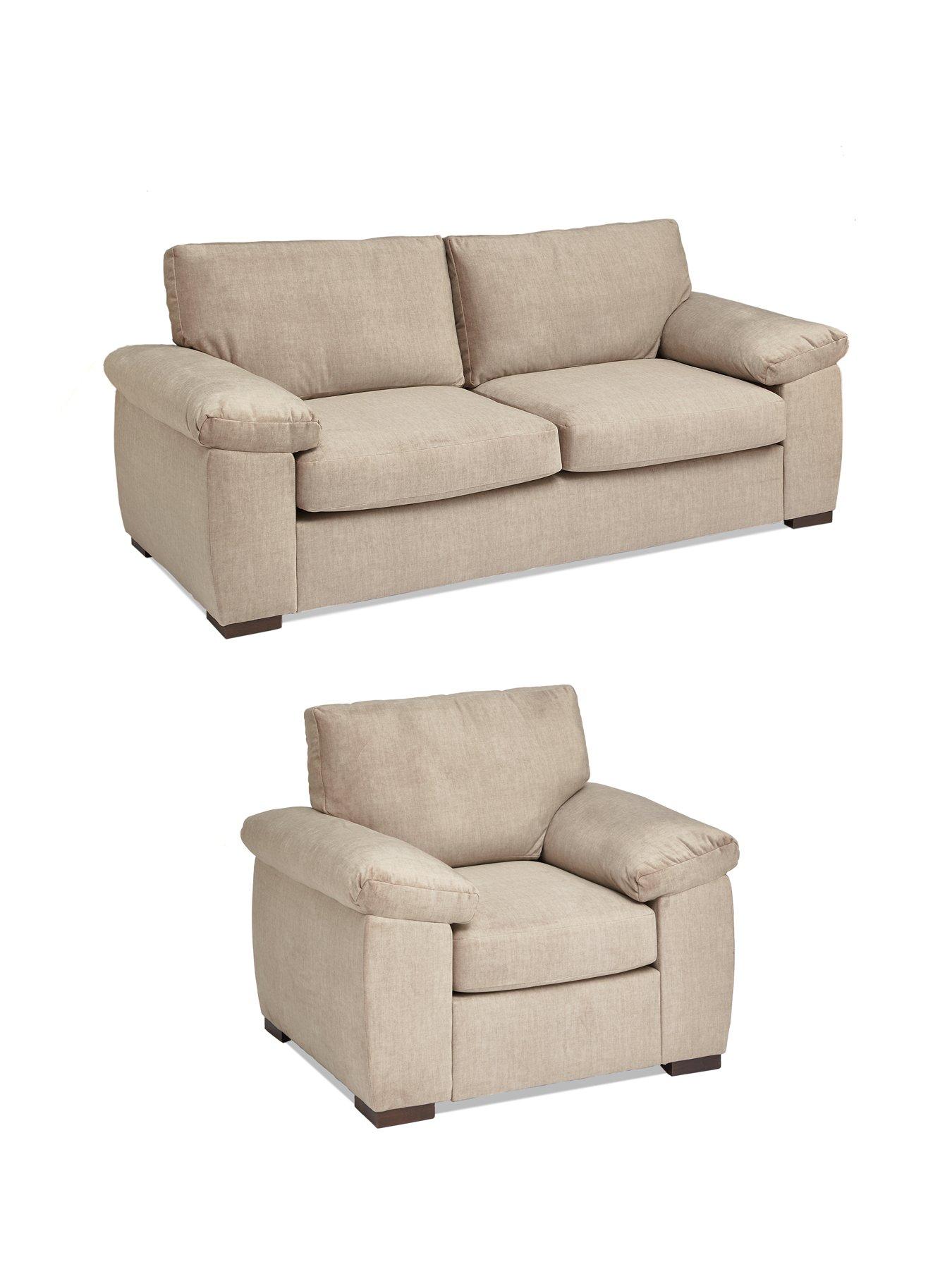 Image 3 of 7 of The Very Collection Eliza Fabric 3 Seater Sofa + Armchair Set (Buy &amp; SAVE!) - FSC&reg; Certified