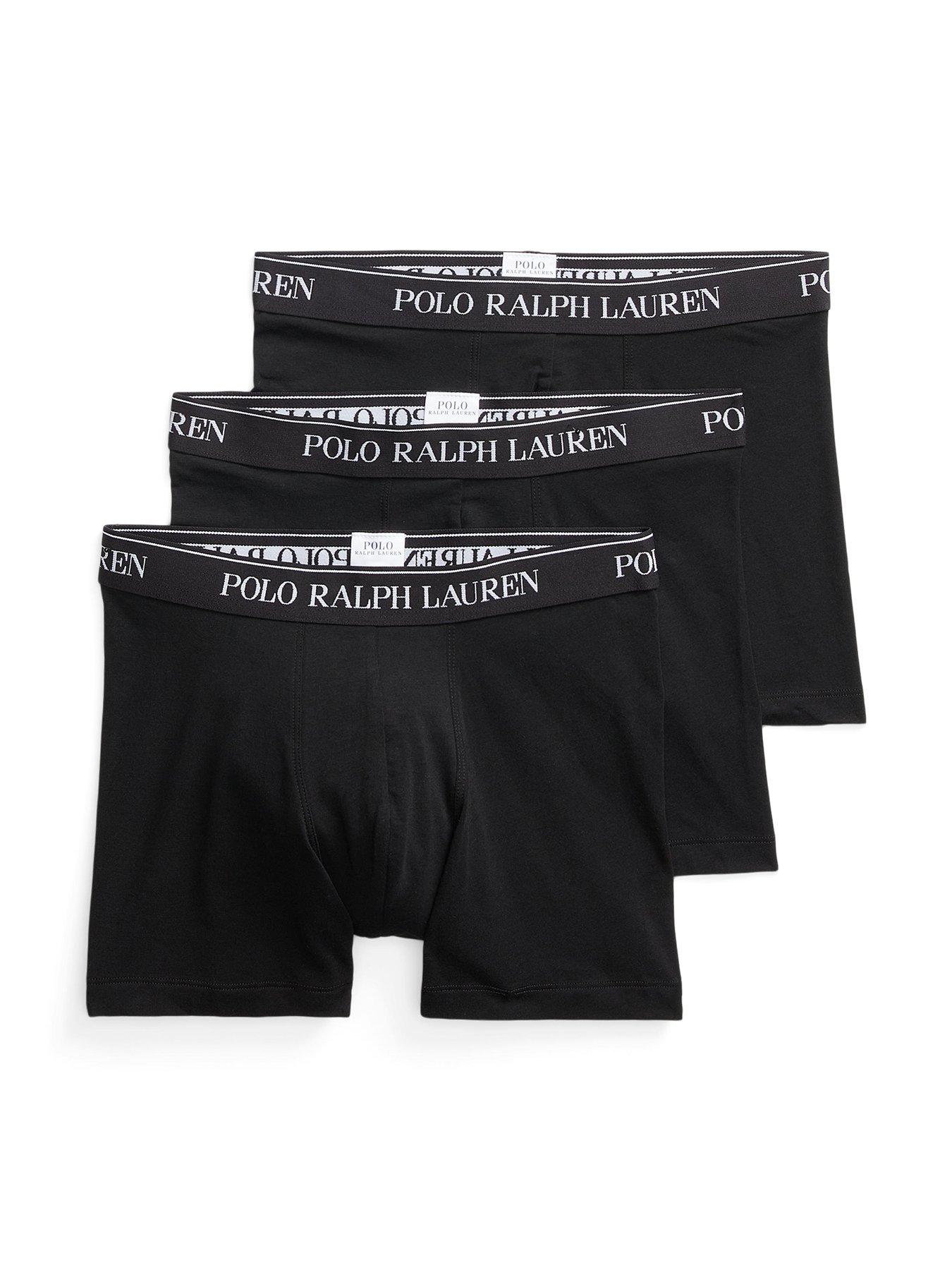 Polo Ralph Lauren 3 Pack Boxer Brief, Black, Size Xl, Men