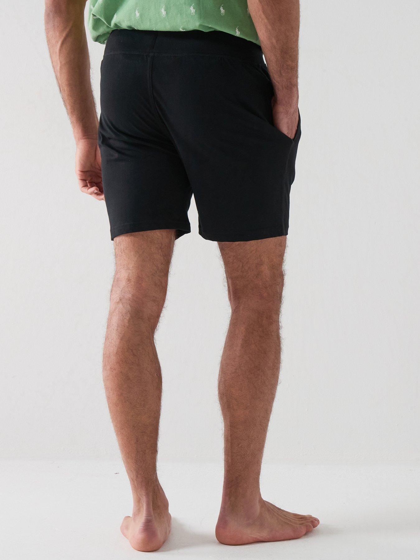 Image 2 of 6 of Polo Ralph Lauren Slim Fit Loungewear Shorts - Black