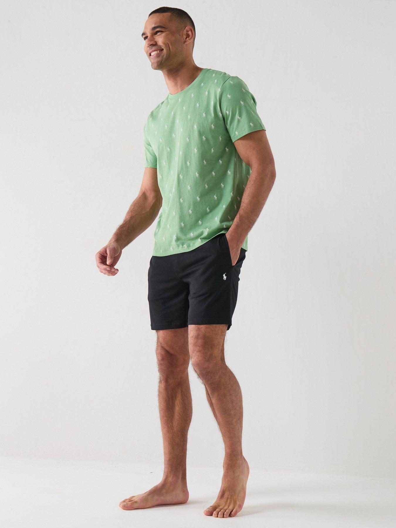 Image 3 of 6 of Polo Ralph Lauren Slim Fit Loungewear Shorts - Black