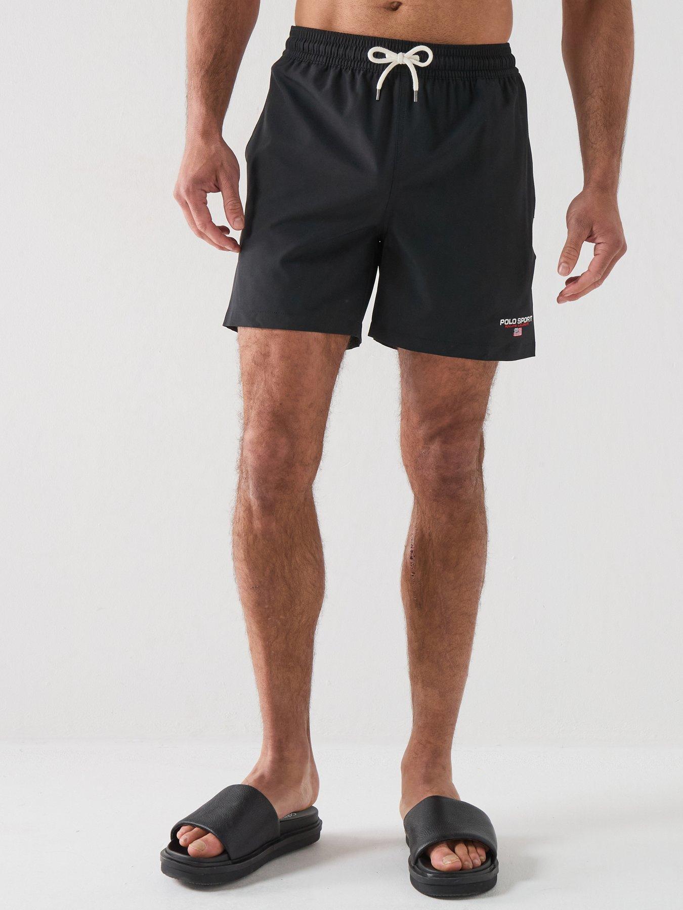 Polo Ralph Lauren Logo Swim Shorts, Black, Size 2Xl, Men