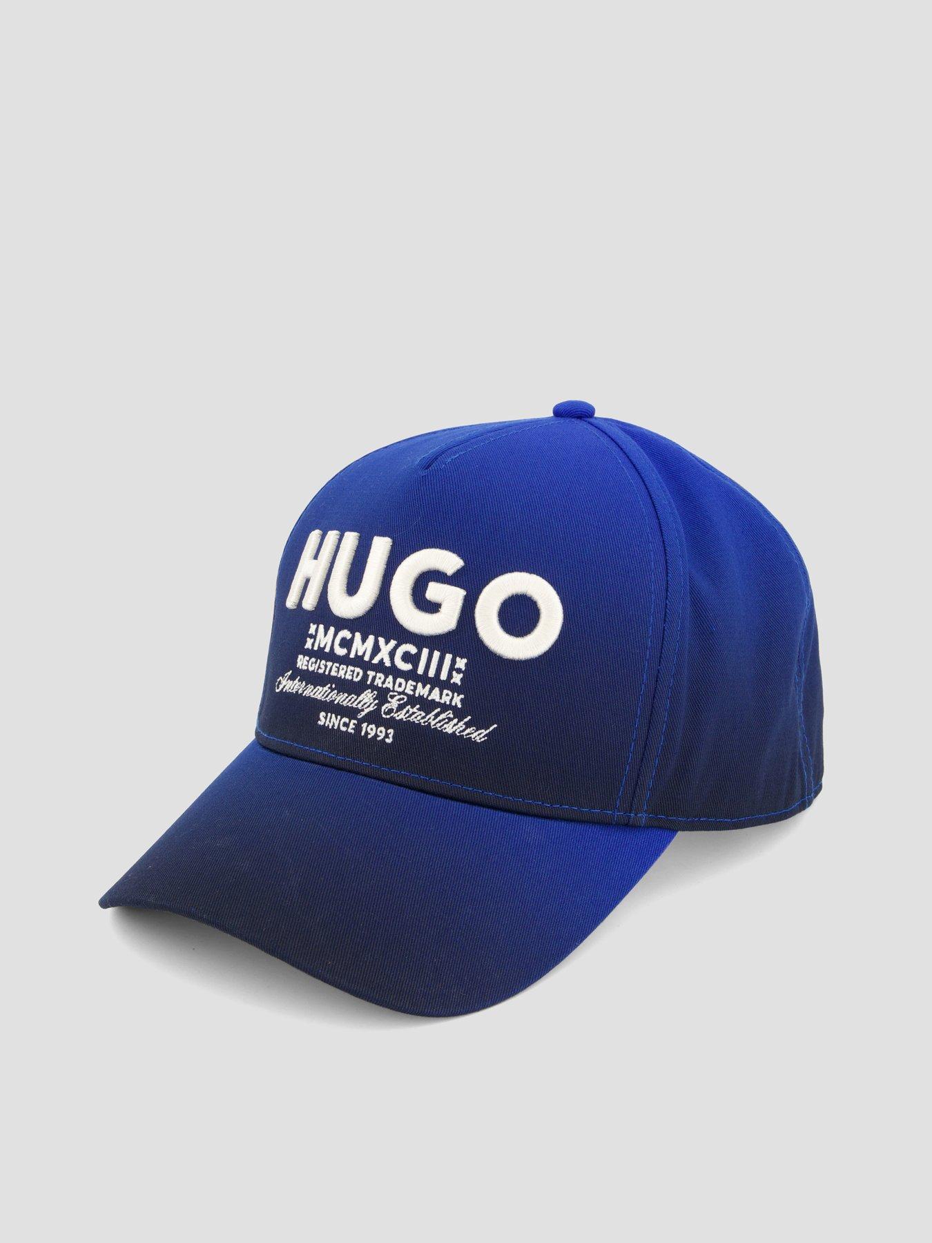 Image 2 of 4 of HUGO Merk Ombre International Logo Cap - Blue