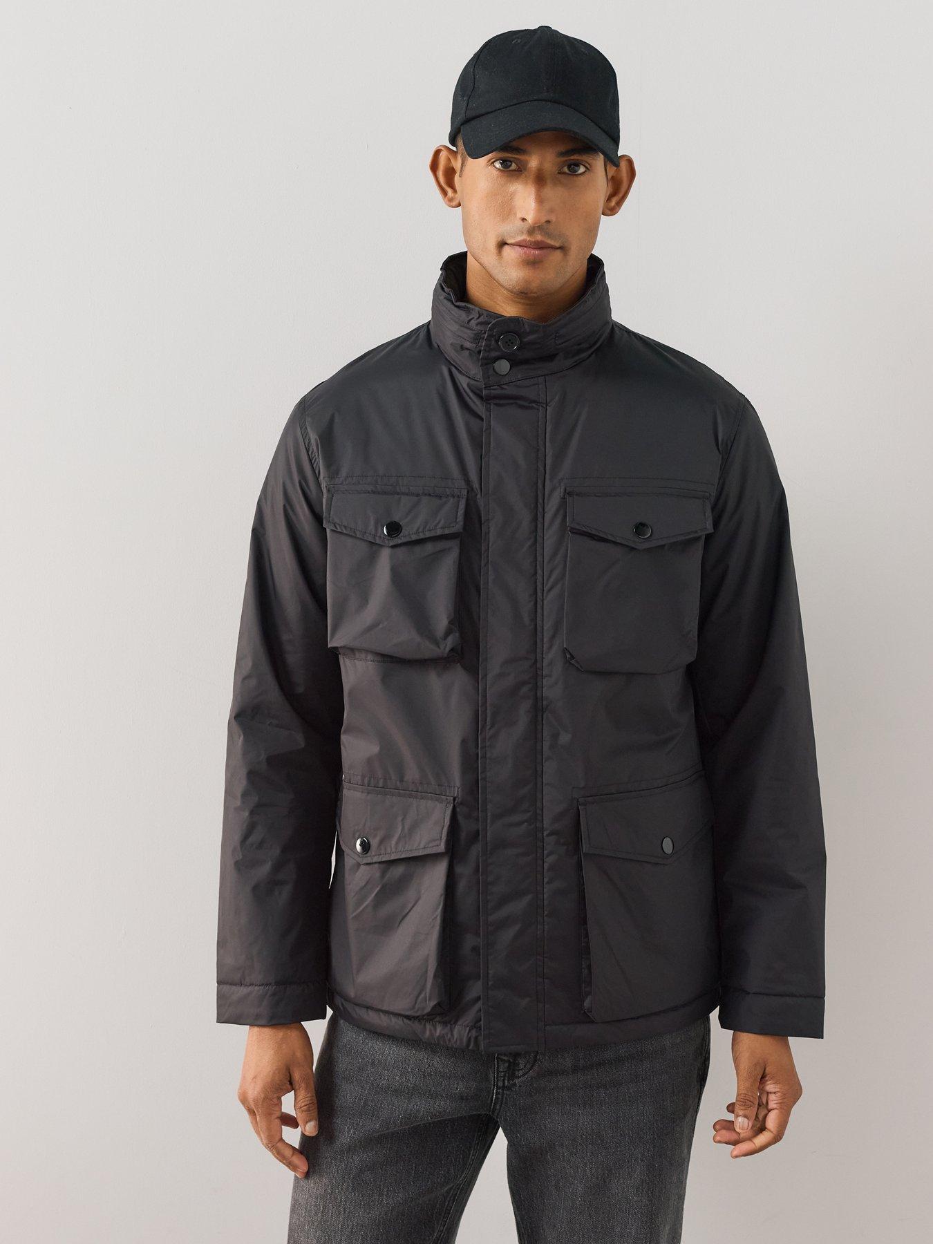 Image 5 of 7 of The Very Collection Showerproof 4 Pocket Jacket - Black