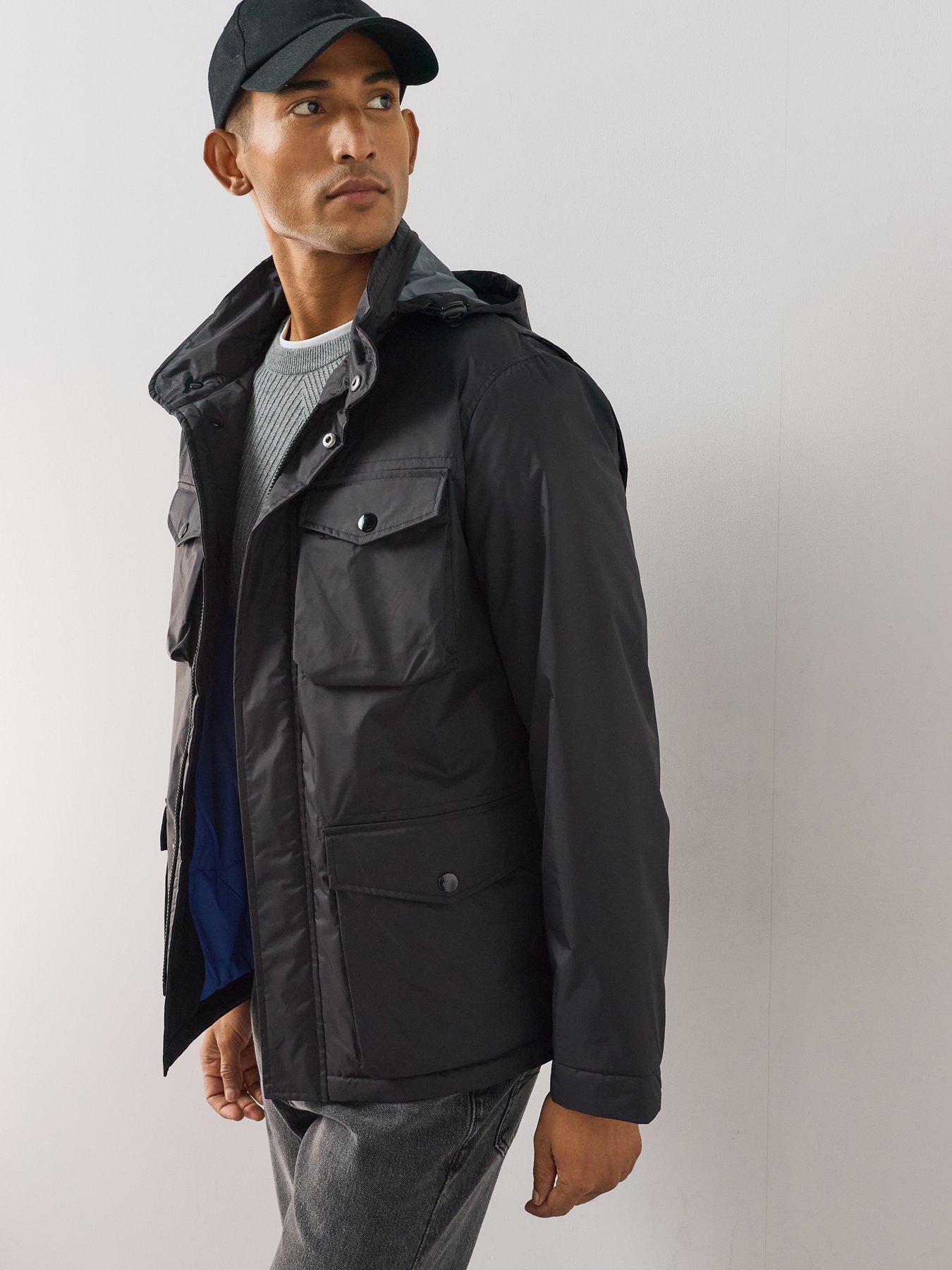 Image 6 of 7 of The Very Collection Showerproof 4 Pocket Jacket - Black