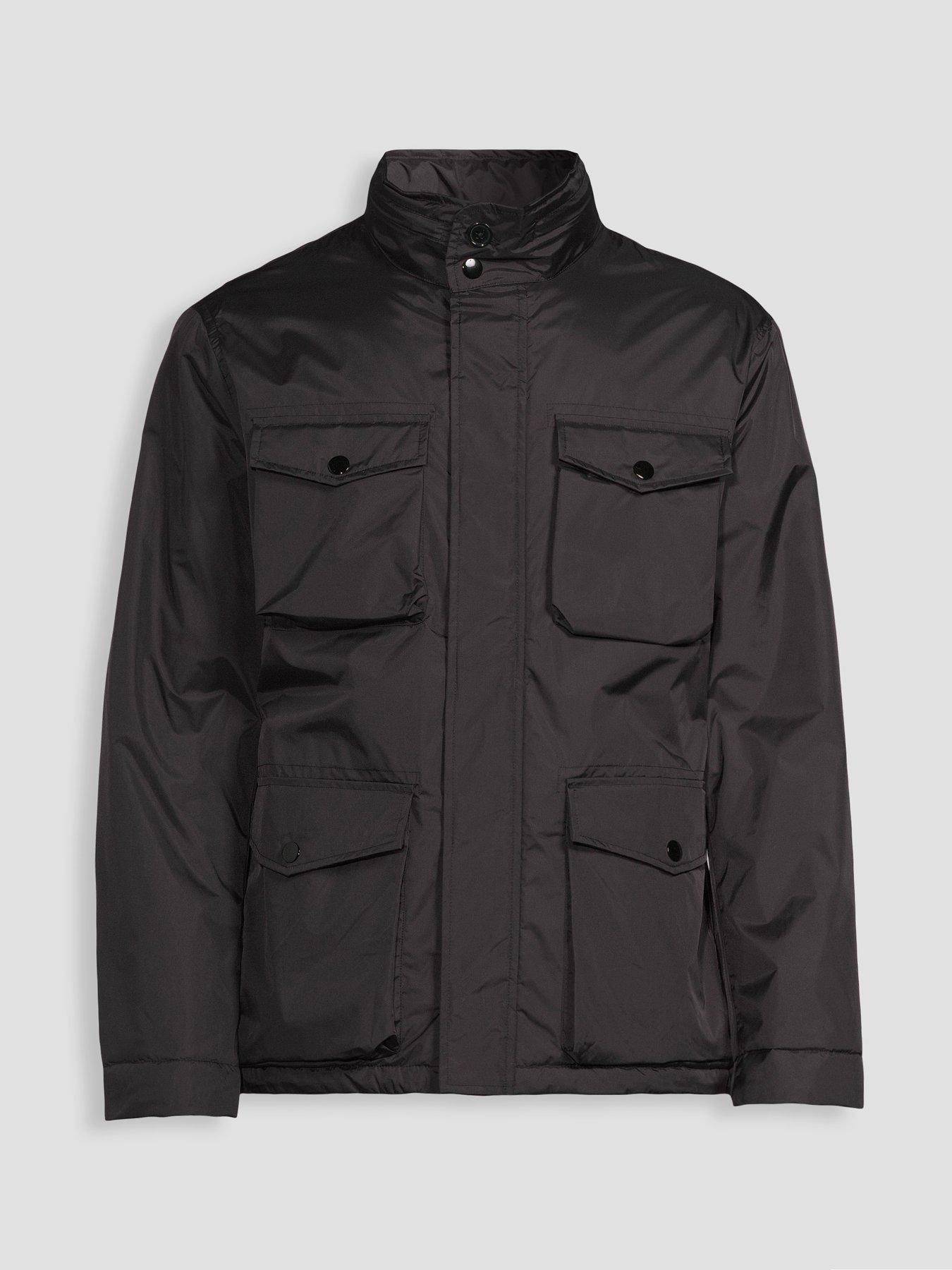 Image 7 of 7 of The Very Collection Showerproof 4 Pocket Jacket - Black