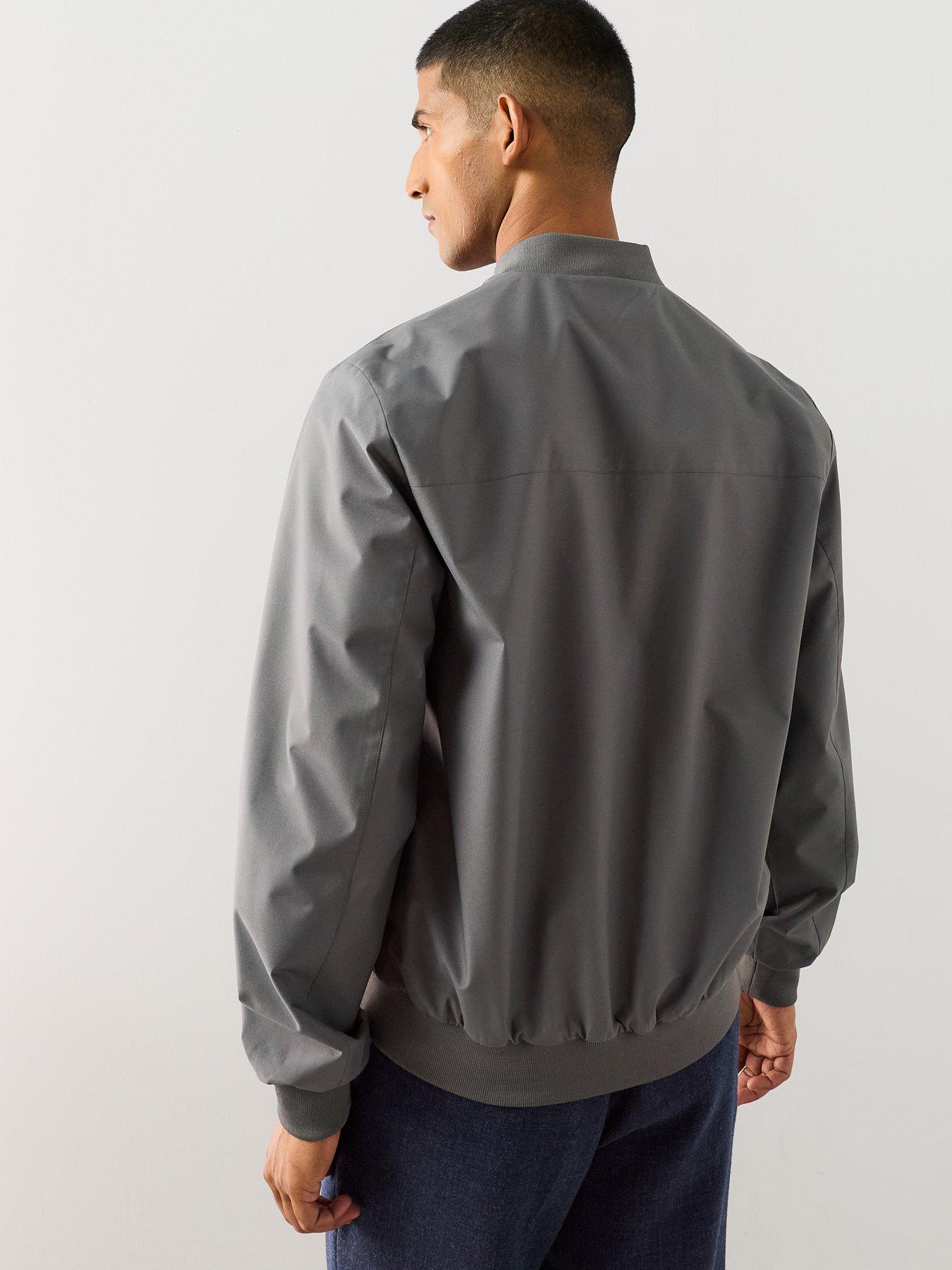 Image 2 of 7 of The Very Collection Essentials Shower Resistant Bomber Jacket - Charcoal